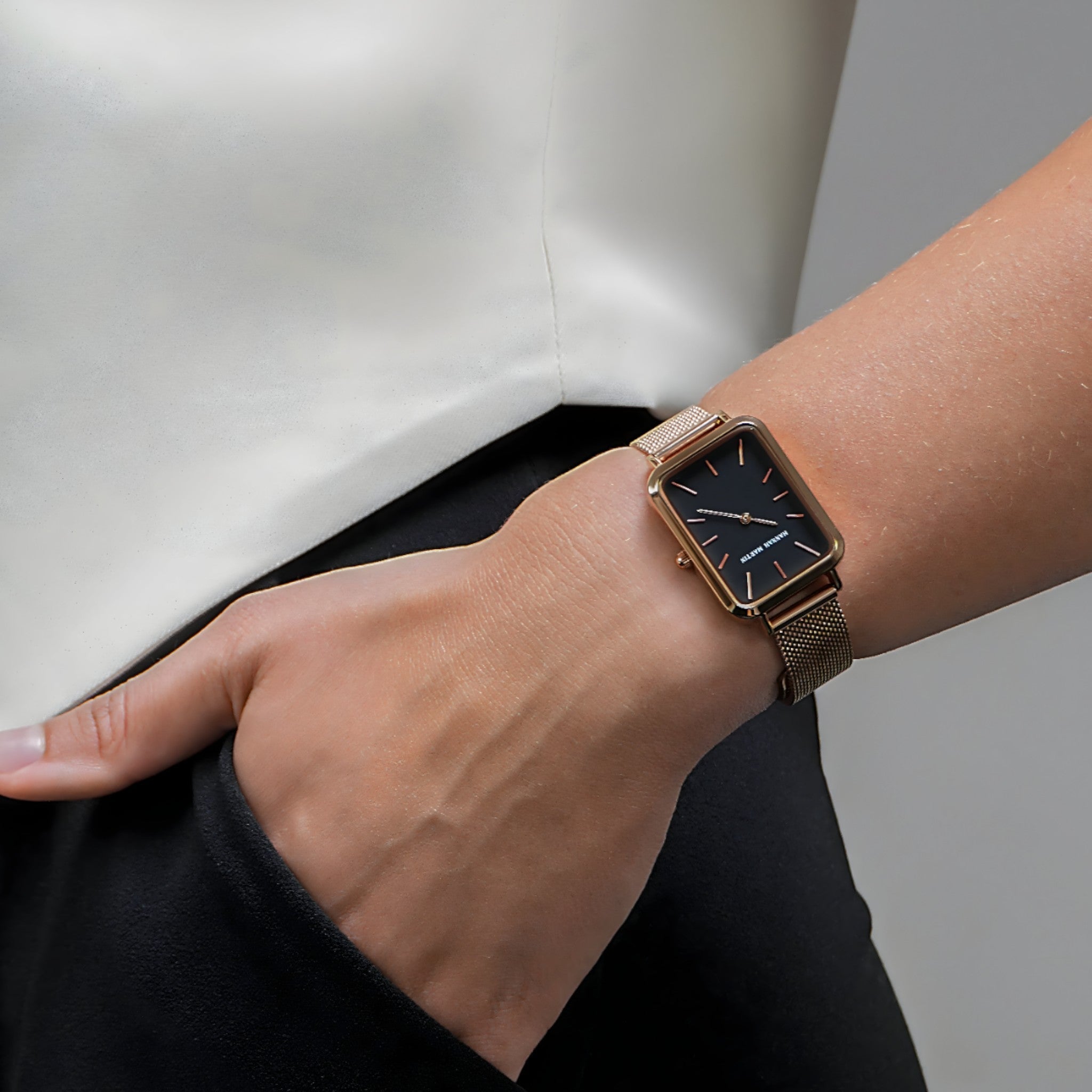 Orologio rettangolare - Design senza tempo Gold - - design orologio orologio rettangolare rdy rettangolare shop tempo watches - Concept Palermo
