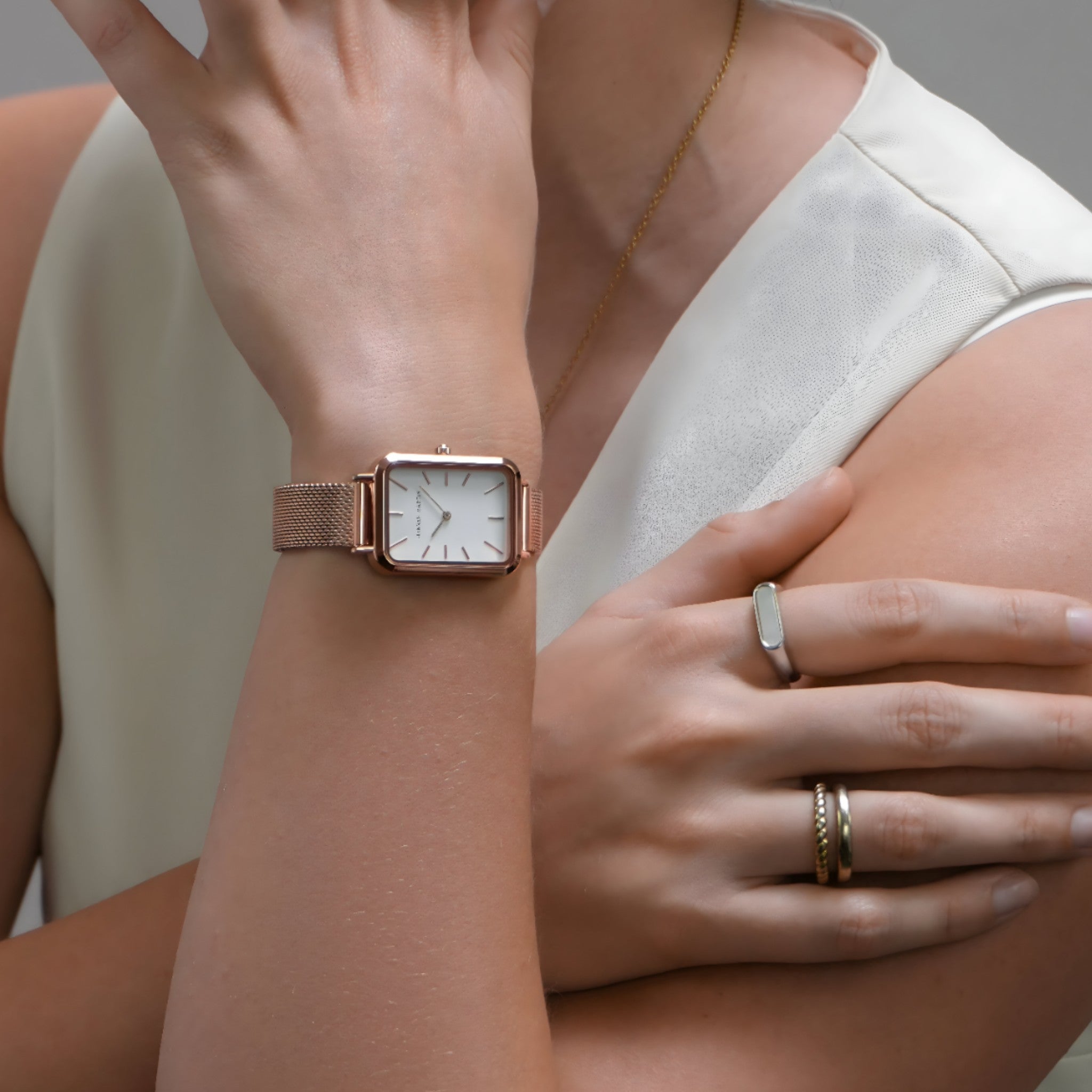 Orologio rettangolare - Stile moderno Gold - - orologio orologio rettangolare rdy rettangolare shop stile watches - Concept Palermo