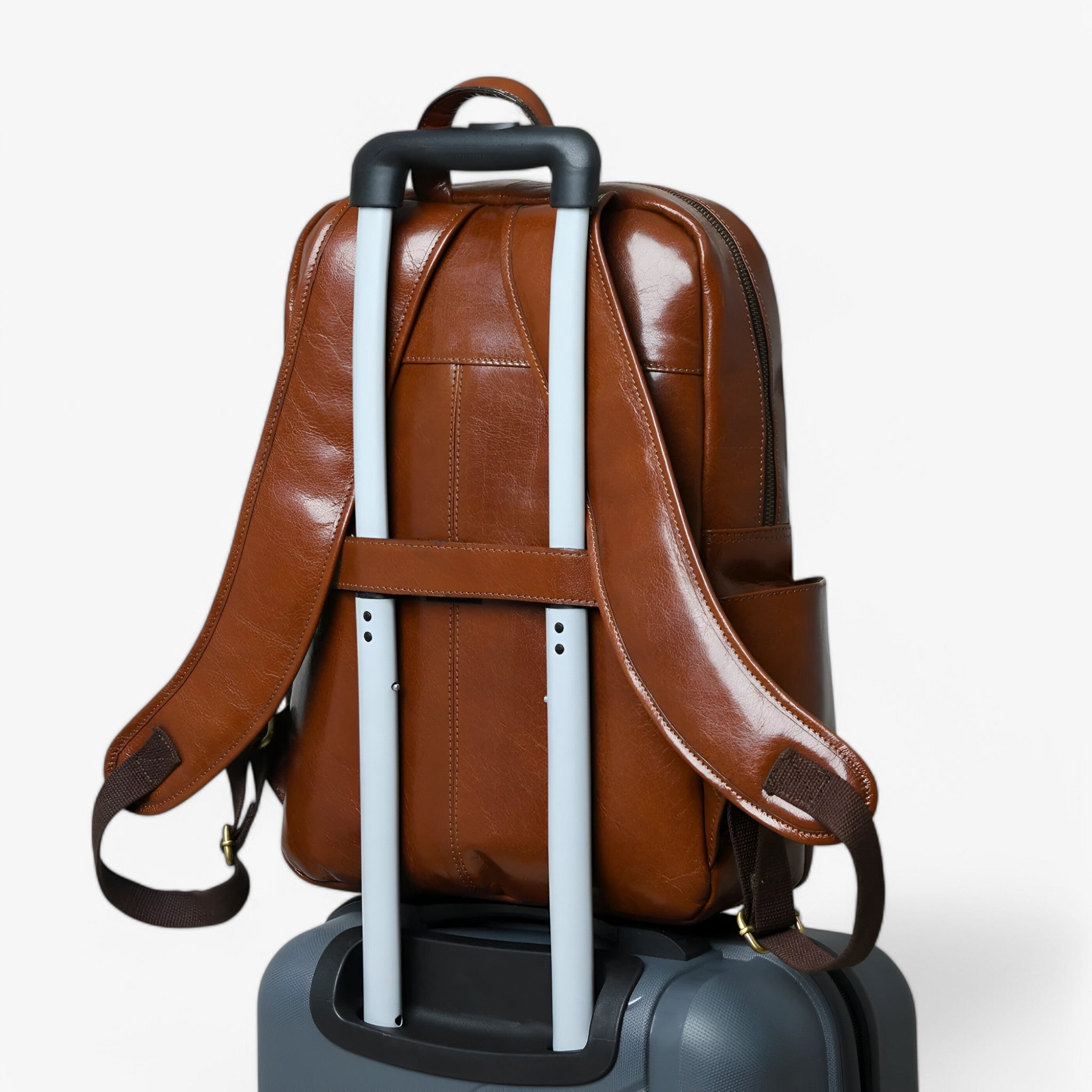 Valentino Zaino di lusso in pelle italiana - Marrone Uomo - - accessoires bags italiana pelle tassen uomo valentino valentino zaino zaino - Concept Palermo