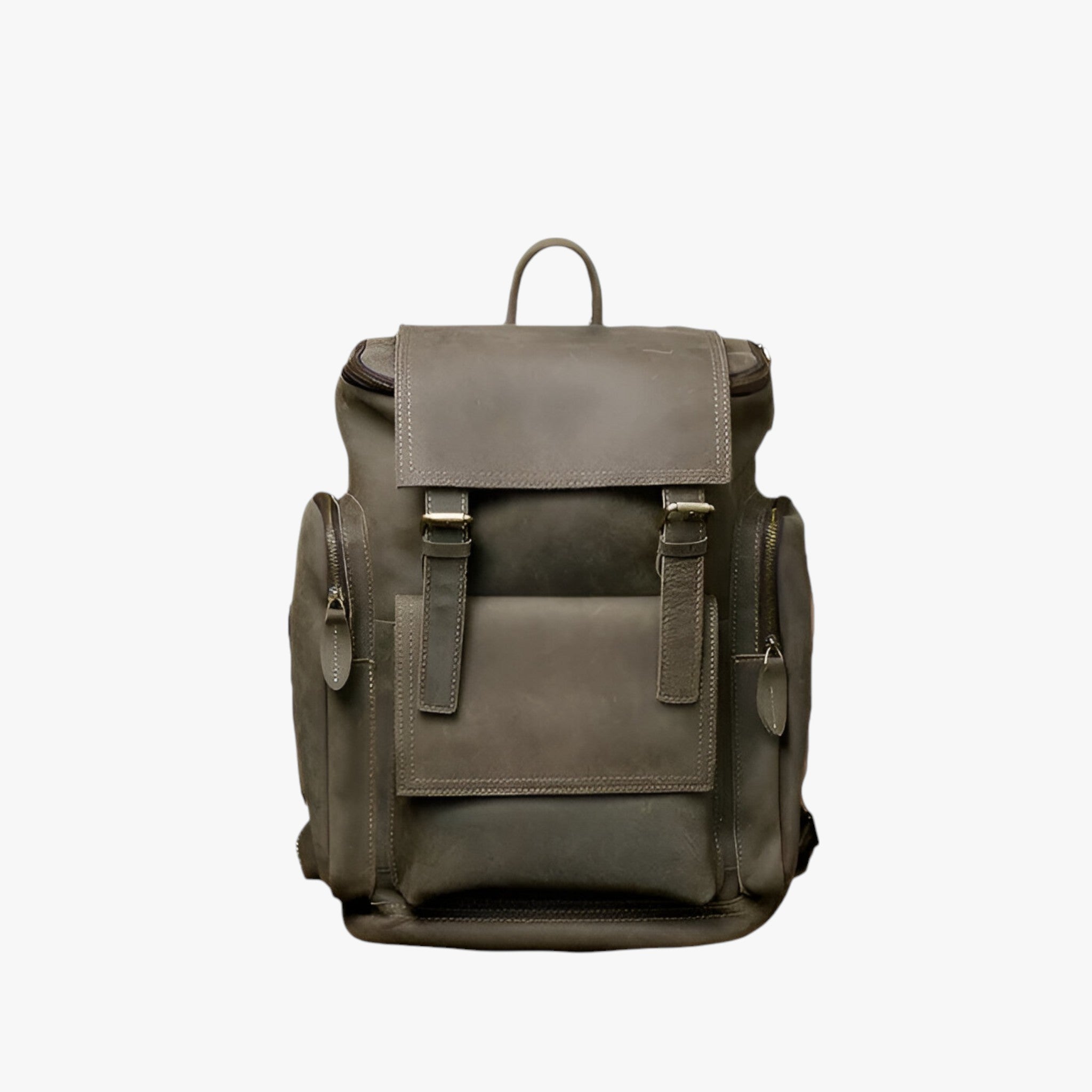 Zaino in Pelle con Scomparto per Laptop Uomo - - accessoires bags laptop pelle scomparto tassen uomo zaino zaino pelle - Concept Palermo