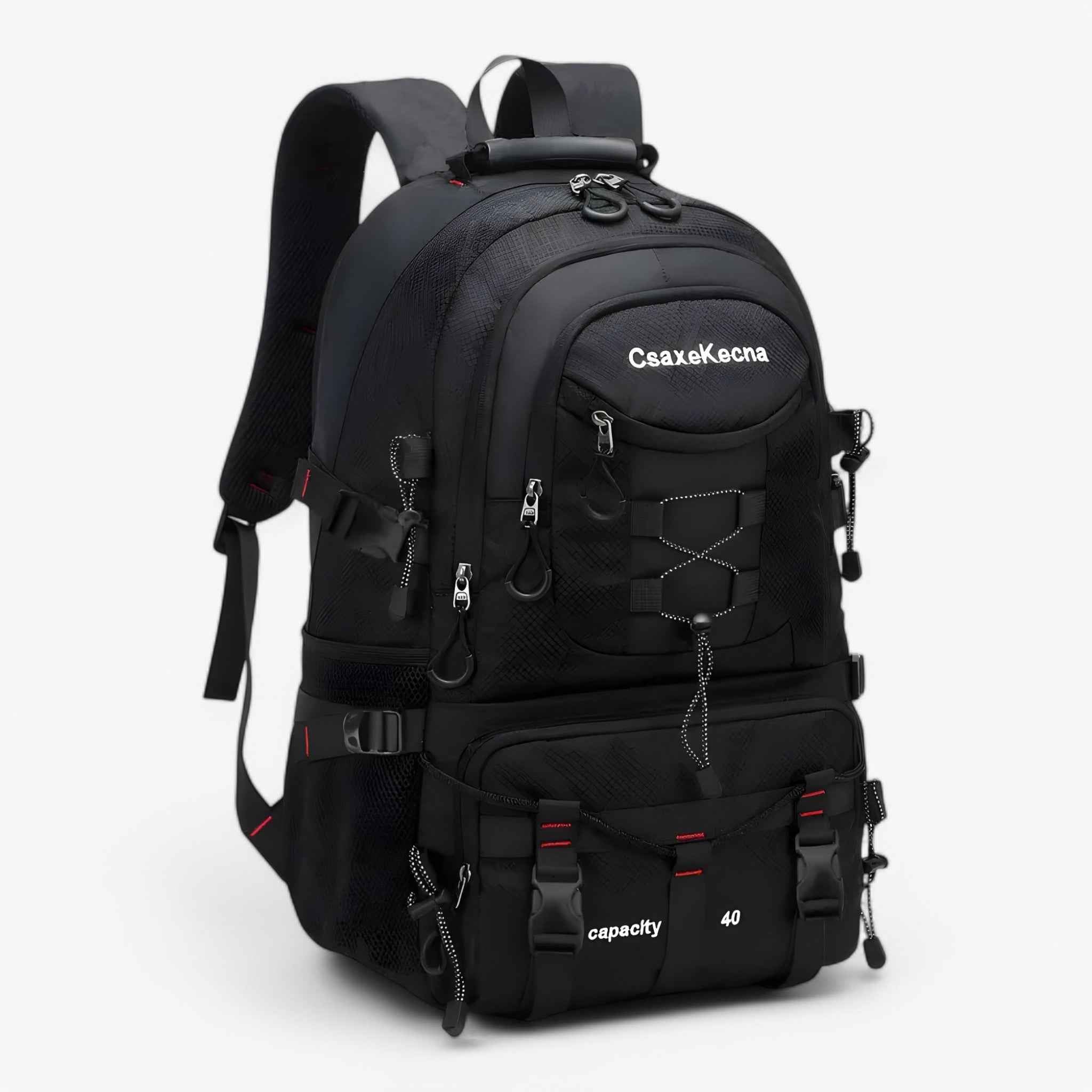 Zaino da trekking impermeabile 40L - Ideale per campeggio, trekking, attività all'aperto - Noir - 40 liter rugzak Avontuurlijke rugzak Backpack cross-from-marche-lino-15830921511261 Duurzame rugzak New-google new_for_google_may plein plein étanche Reizen rugtas Rugzak usb-oplader Wandelaarsrugzak Waterdichte rugzak étanche - Concept Palermo