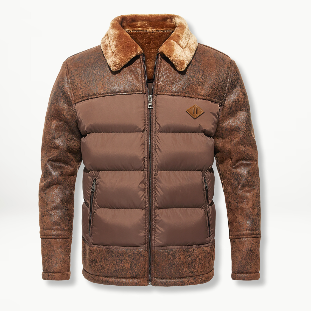Cappotto Invernale per Uomini - La Vostra Barriera Ideale Contro il Freddo Uomo - Marrone - barriera cappotto cappotto invernale contro freddo Heren invernale Linen Men men's coats & jackets MÄNNER Pullover & Jacken Solid Tops uomini - Concept Palermo