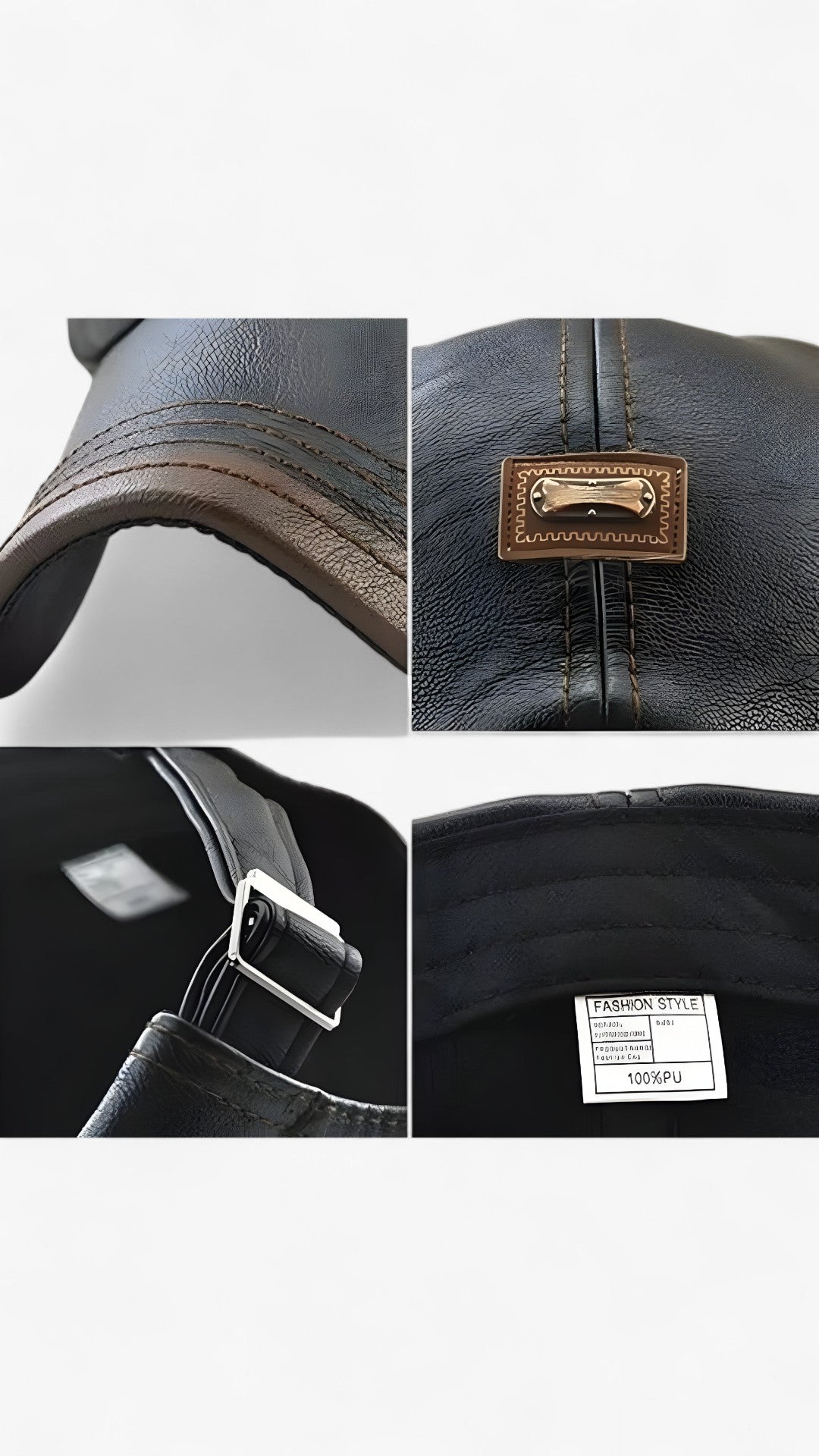 FlatCap™ - Cappello retrò da uomo in pelle (1+1 ) - - 1+1 GRATIS beret cappello caps flatcap FlatCap™ men's hat mens cap pelle retr Retro uomo - Concept Palermo