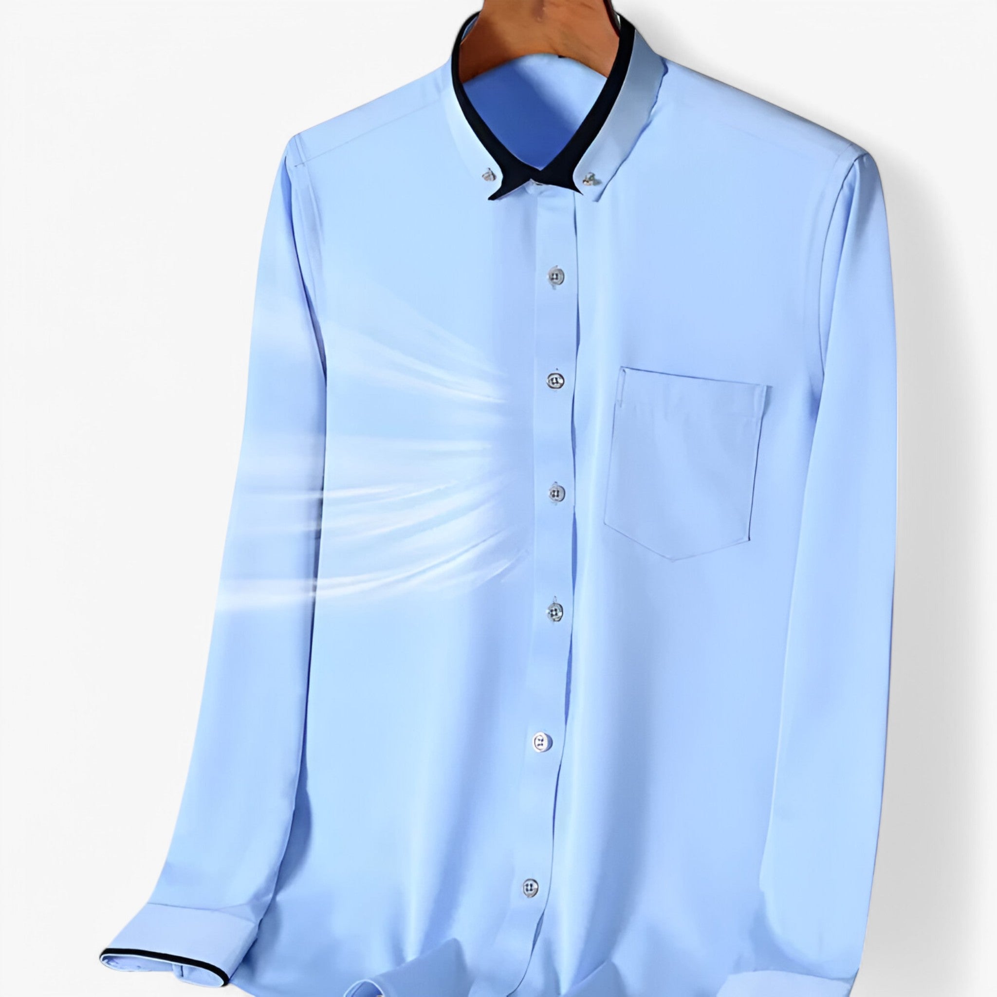 Camicia Uomo Elegante Comfort Fit in Cotone Traspirante per Lavoro e Cerimonie - - camicia camicia formale confortevole formale men's top clothes Ny Nye Ankomster Udsalg uomo - Concept Palermo