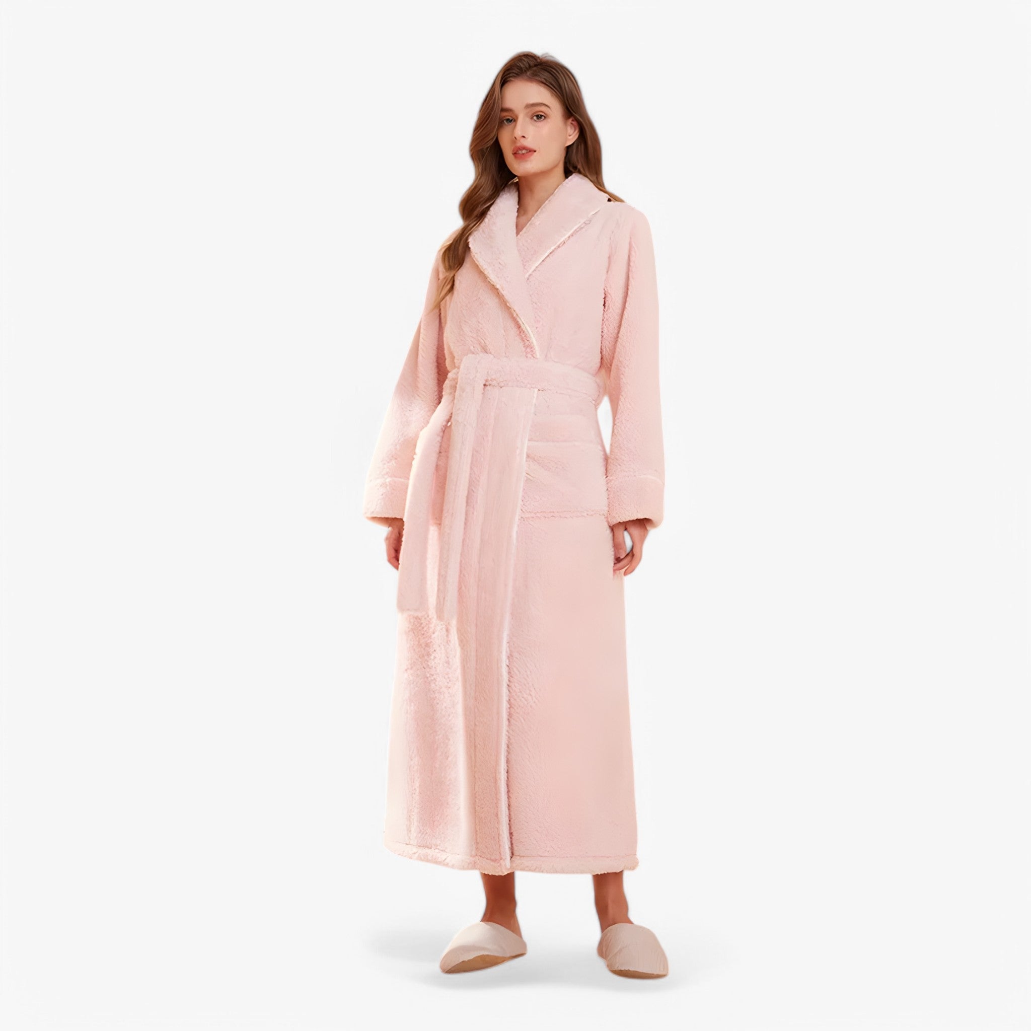 Accappatoio Uomo/Donna in Spugna di Cotone Morbido con Cappuccio, Taglie S-XL - Donna rosa - accappatoio Home Decor robes - Concept Palermo