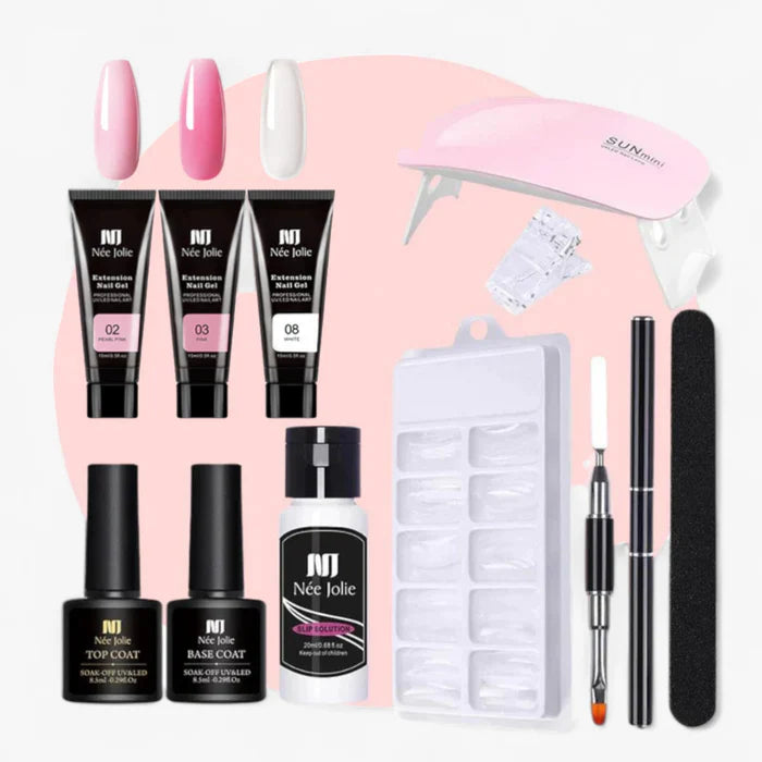Gel Nail Set™ - Unghie di qualità professionale a casa tua - Set Deluxe da 12 pezzi - acryl gel acrylic nail casa gel nail set™ - unghie di qualità professionale a casa tua - € nail polygel professionale qualità unghie - Concept Palermo