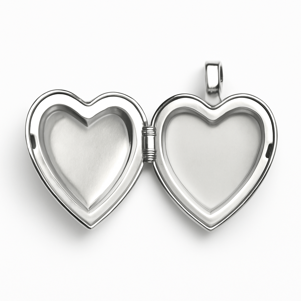 Ciondolo a forma di cuore - Porta ricordi preziosi in argento sterling - - ciondolo ciondolo forma cuore forma jewelry NECKLACES Necklaces for Women Pendant Necklaces porta preziosi ricordi - Concept Palermo