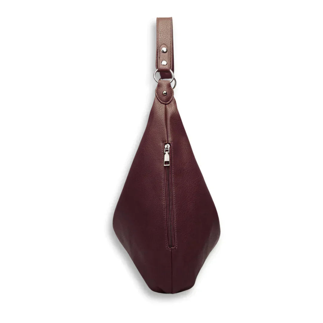 Borsa Hobo Donna Grande in Pelle Vegana Nera con Tracolla Regolabile - - Bags borsa borsa hobo donna hobo Leather Bag pelle vegana women bags - Concept Palermo