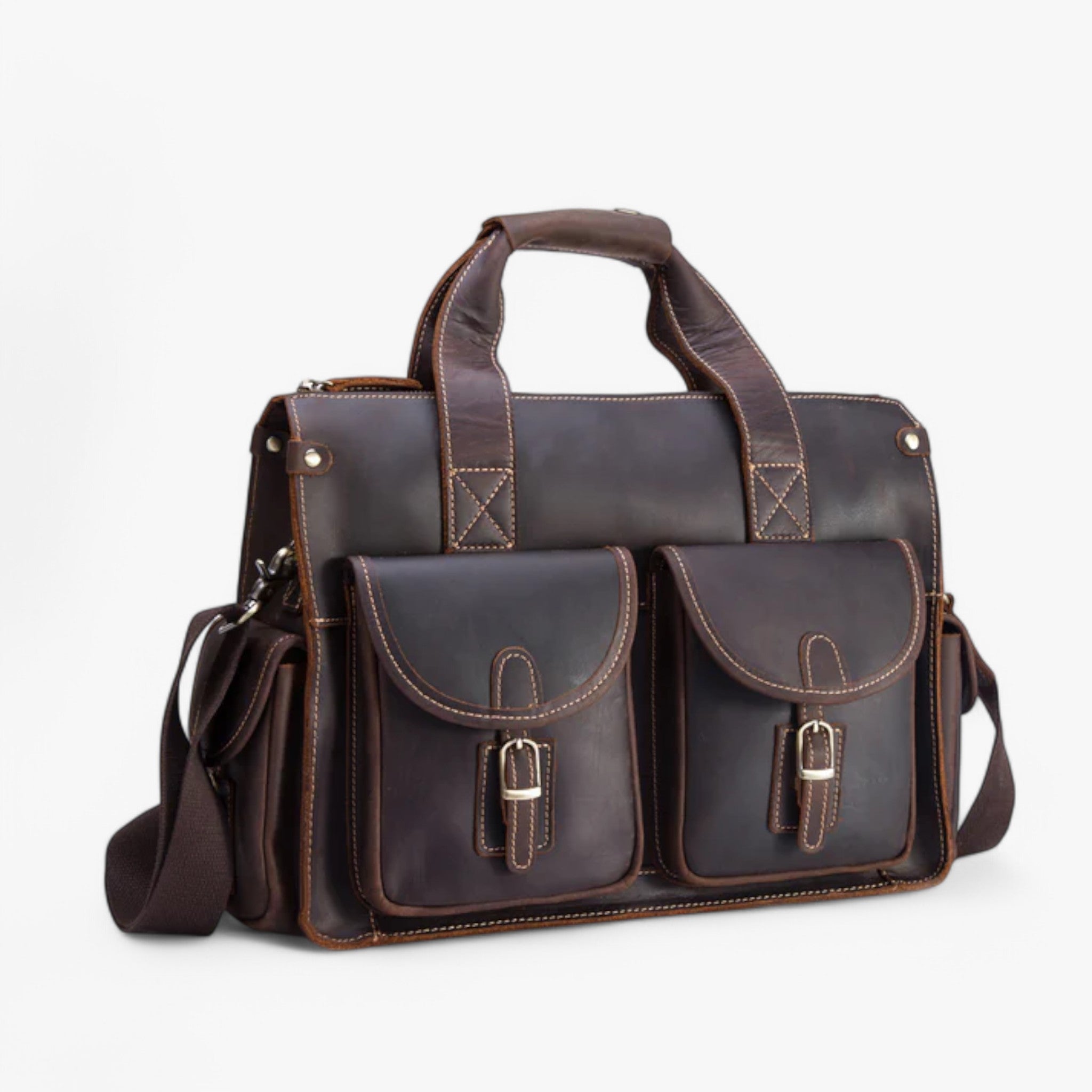 Valigetta in pelle vintage Donna - - accessoires bags donna pelle tassen valigetta valigetta pelle vintage - Concept Palermo
