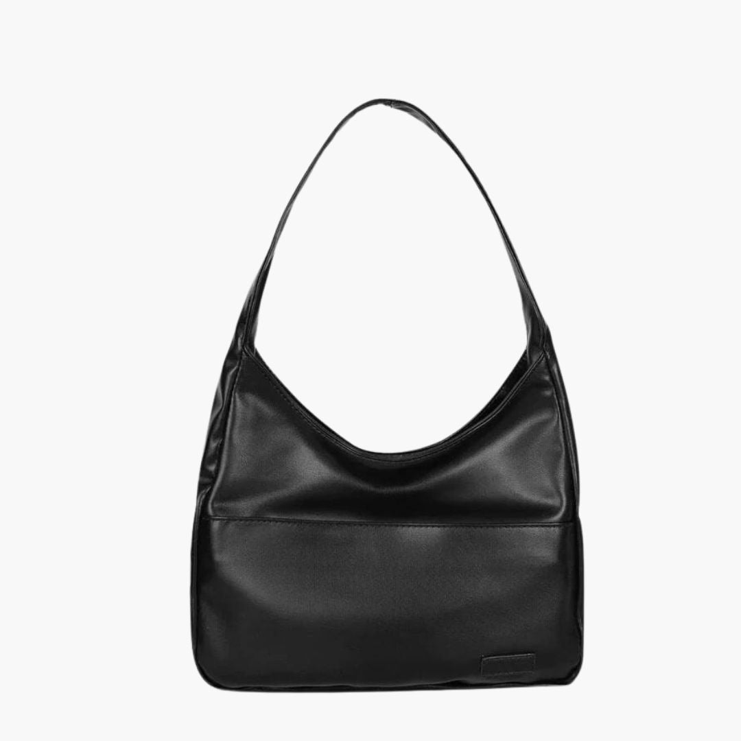 Borsa Hobo in pelle vegana Maya stilosa per donne attente alle tendenze Donna - Nero - alle attente bags borsa borsa hobo donna donne hobo Leather Bag - Concept Palermo