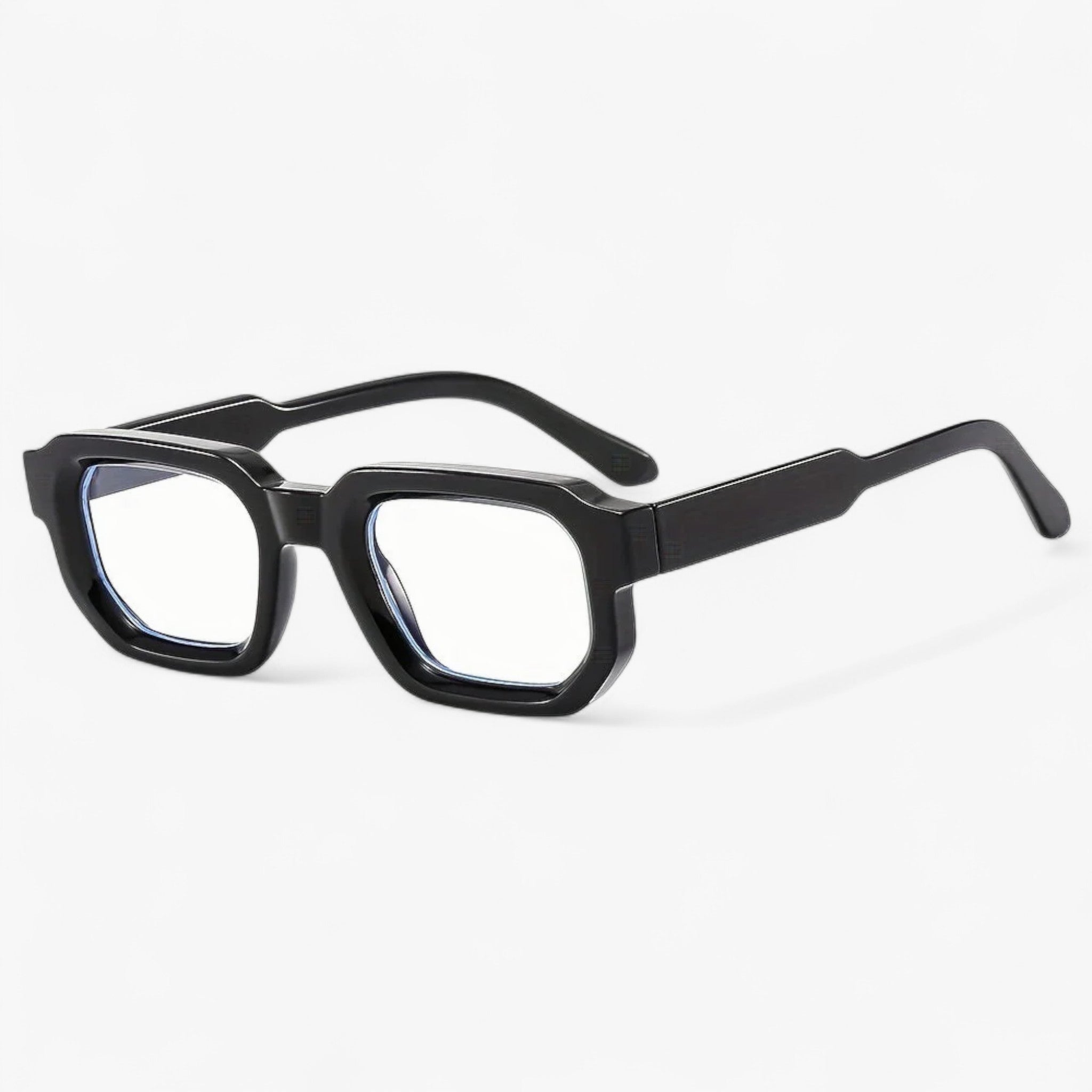 Occhiali da sole retro nuovi con montatura quadrata per uomini Uomo - Montatura nera con rivestimento bianco - Fashion Sunglasses montatura nuovi occhiali occhiali sole quadrata retro sole sunglasses - Concept Palermo
