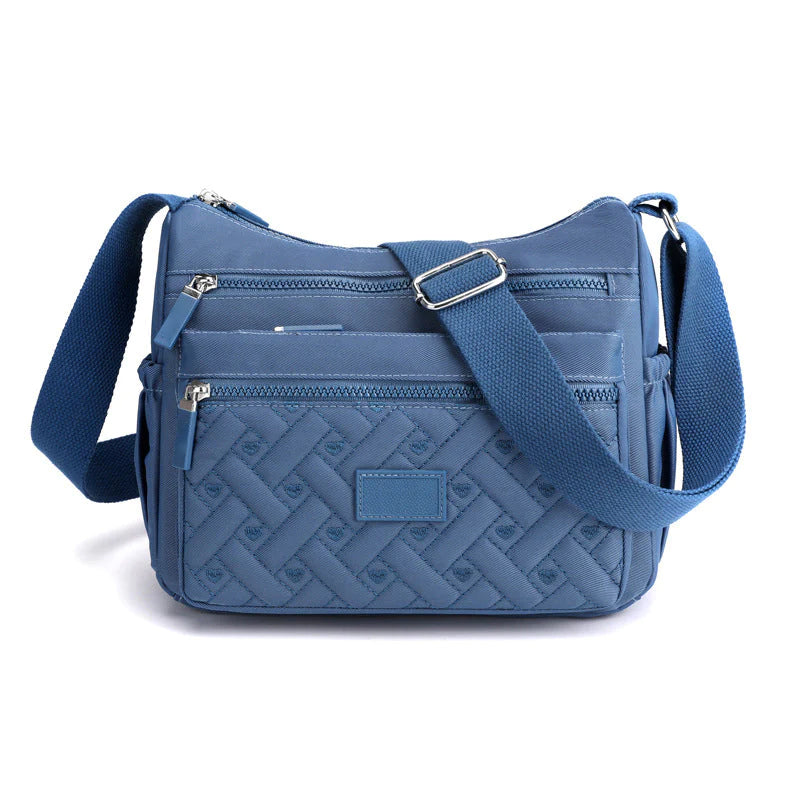 Borsa a Tracolla Donna Nera Elegante in Vera Pelle Italiana, Made in Italy - Blu - bag bags borsa borsa tracolla classica Dames Mode new_for_google shoulder bag tracolla - Concept Palermo