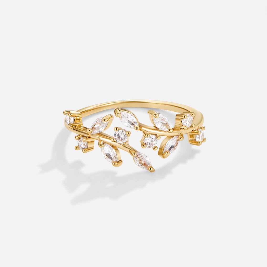 Anello con cristalli 18 carati - - anello anello cristalli carati cristalli HYPOALLERGENIC jewelry Ring ring for women - Concept Palermo