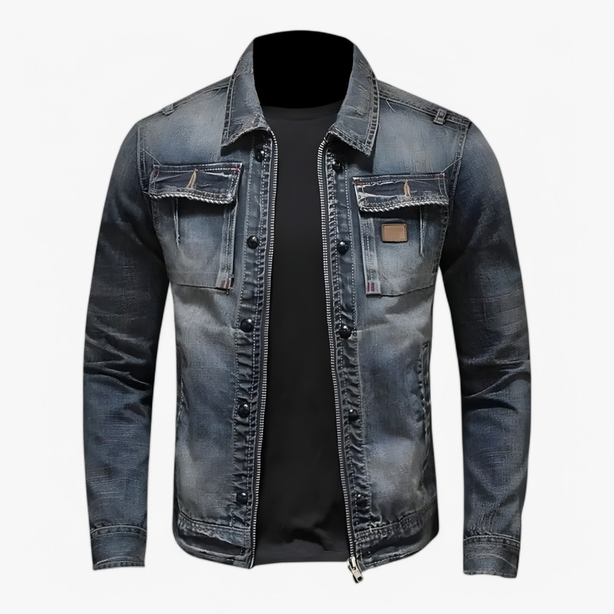 Giacca Uomo Denim Blu Classica Versatile - S - 121 classica denim giacca giacca uomo men's coats & jackets uomo versatile - Concept Palermo