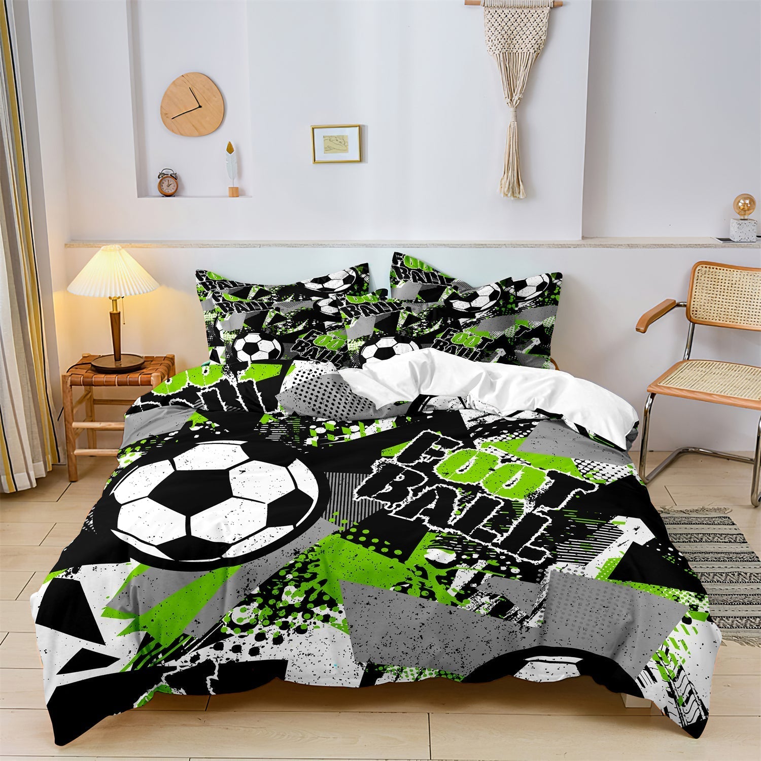 CoolCovers - Piumino da bambino a tema calcio Copripiumino Set di biancheria da letto Cotone Poliestere - - bambino bedsheets biancheria calcio coolcovers copripiumino cotone Duvet Duvetcover home & garden letto - Concept Palermo