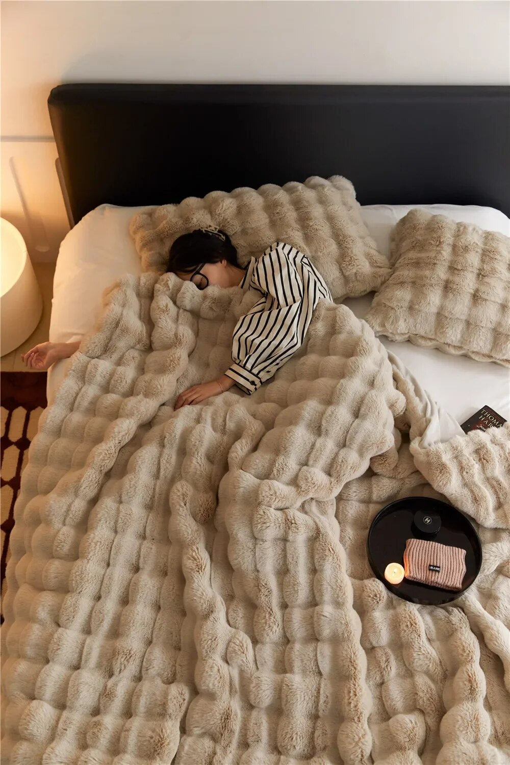 Coperta di Lusso - Beige 100x160cm - Blankets coperta home & garden - Concept Palermo