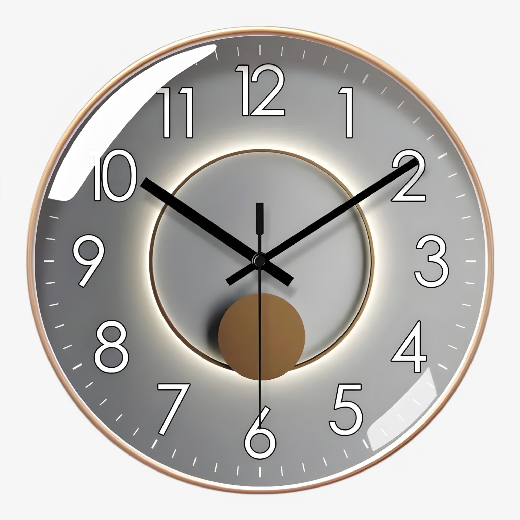 Orologio da Parete Moderno Nero Silenzioso 30cm, Design Minimalista per Casa e Ufficio - F - design orologio orologio parete P435 parete uomo wall clocks - Concept Palermo