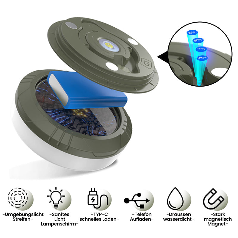 Catena luminosa portatile, pieghevole e a tenuta stagna Uomo - - camping lights catena catena luminosa home & garden lights luminosa pieghevole portatile stagna tenuta - Concept Palermo