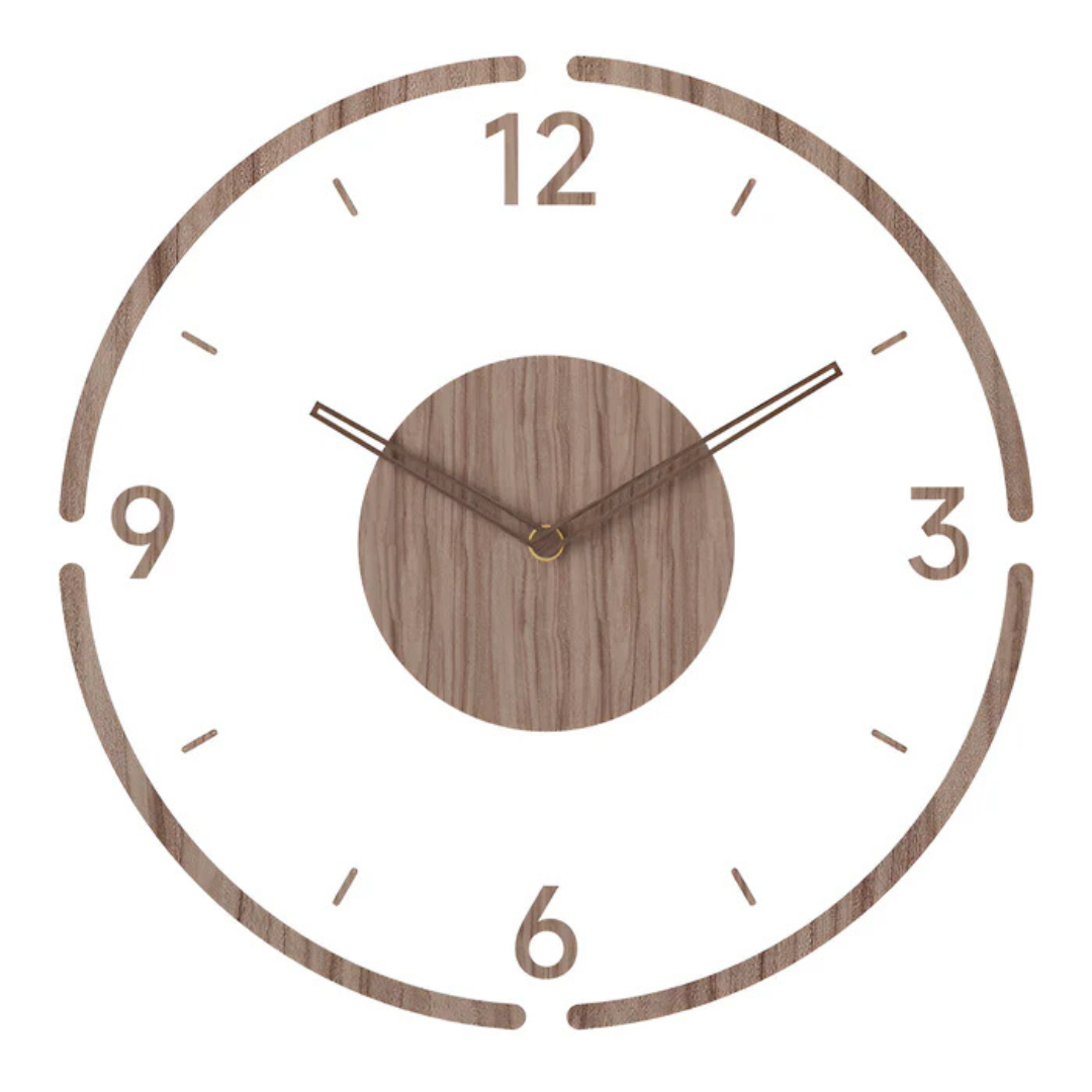 Horloge Murale de 30 Cm au Design Moderne, en Acrylique et Bois - - acrylique bois cross-from-marche-lino-15835938062685 design horloge horloge murale murale New-google P020 - Concept Palermo