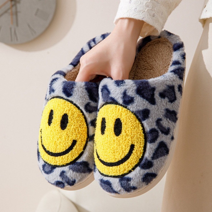 HappySlides™ - Faccina leopardo - Blu - faccina happyslides happyslides™ - faccina leopardo - € indoor slippers leopardo slippers slippers for men slippers for women - Concept Palermo