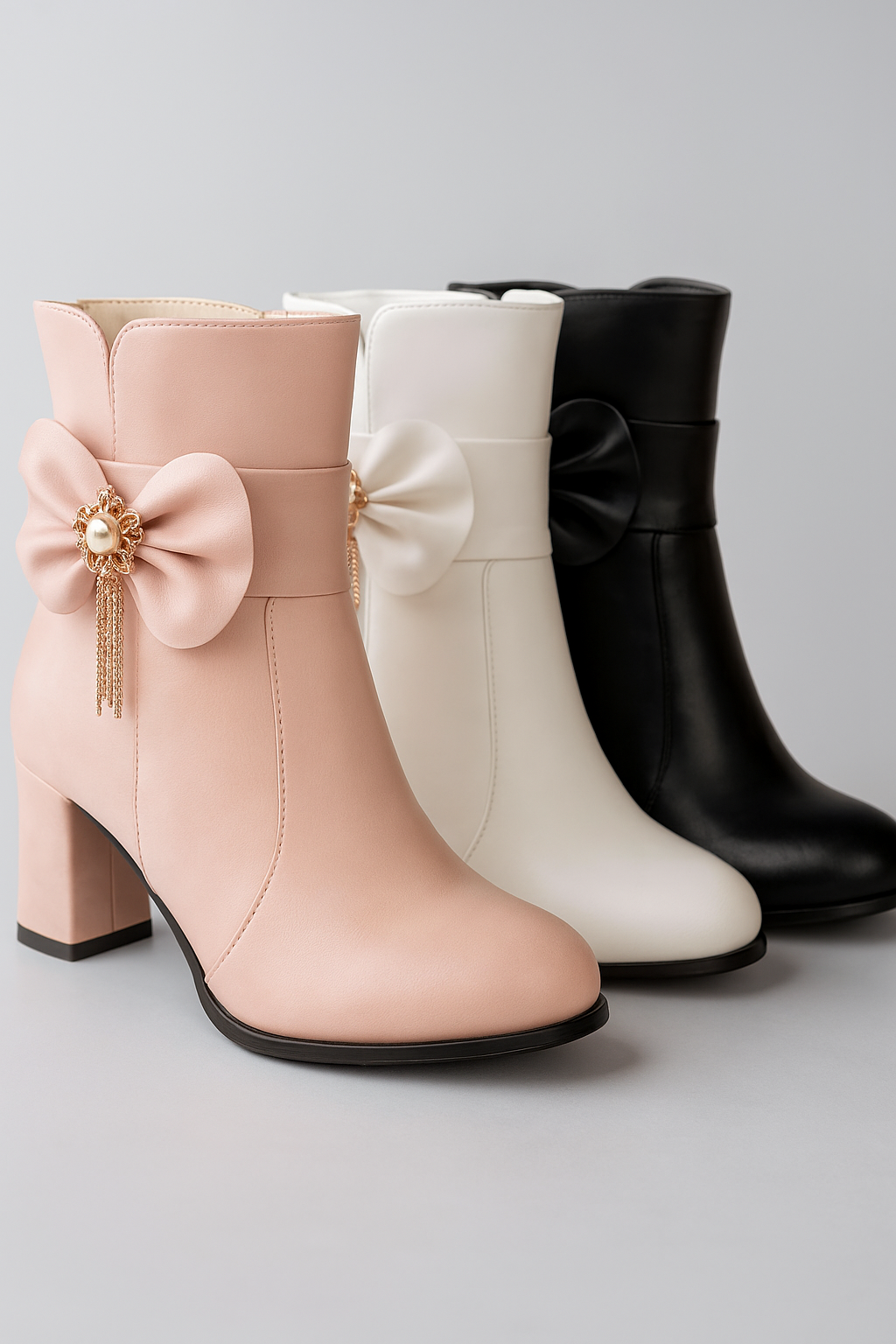 Stivaletti alla caviglia con fiocco e dettagli in cristallo Uomo - - alla BOOTS Boots & Shoes caviglia cristallo dettagli fiocco Leather Boots shoes stivaletti stivaletti alla - Concept Palermo