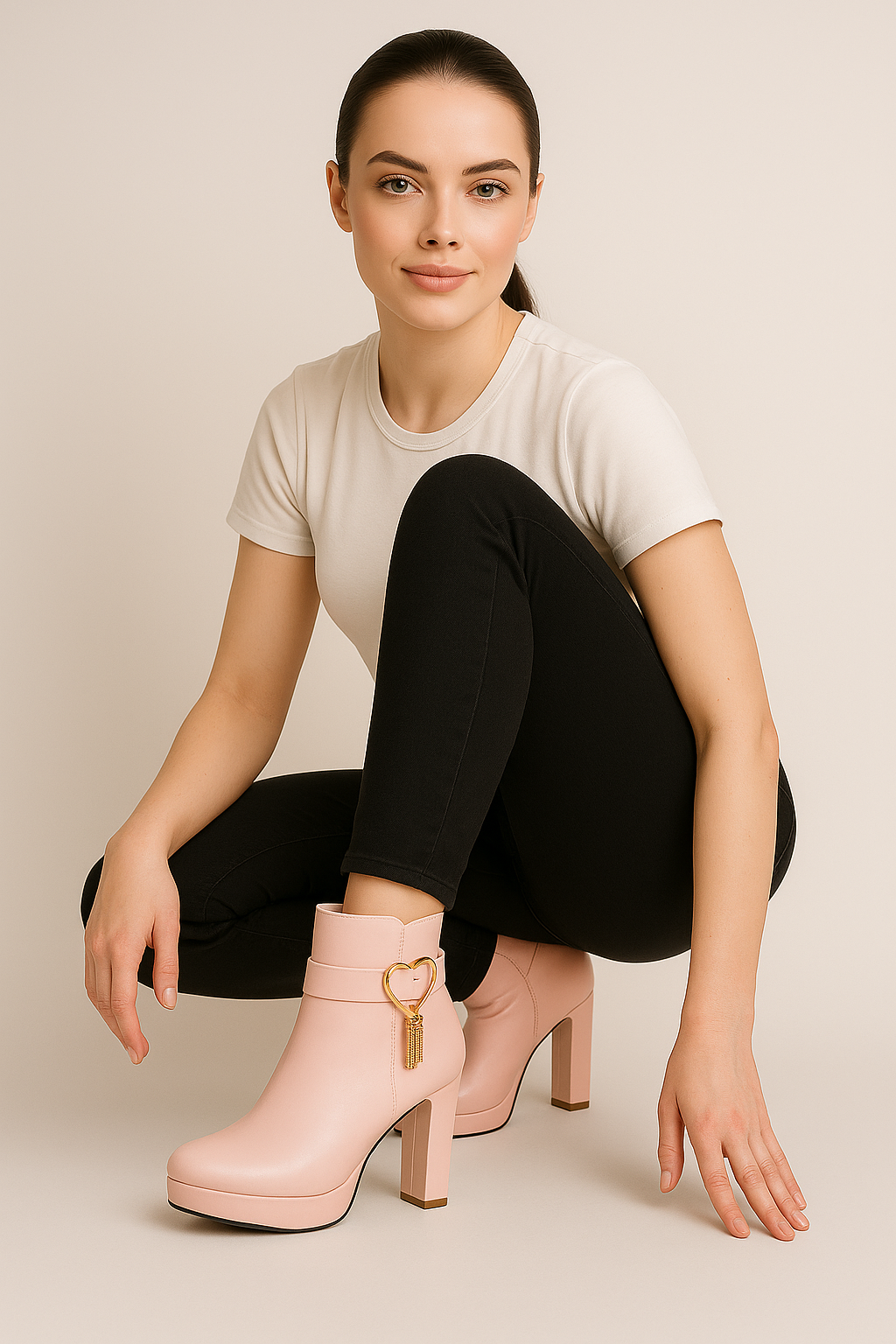 Stivaletti Uomo Eleganti con Tacco Alto e Charm a Cuore - Design Moderno - - BOOTS Boots & Shoes charm cuore shoes stivaletti stivaletti tacco tacco uomo - Concept Palermo