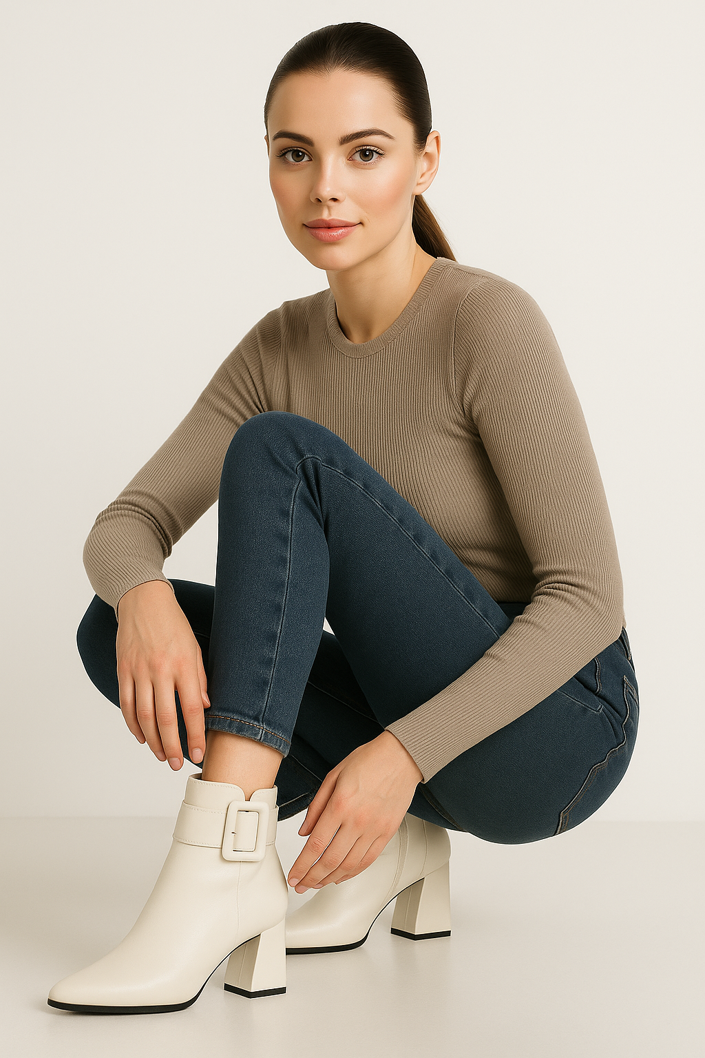 Stivaletti con Tacco Alto e Fibbia Regolabile Donna - - BOOTS Boots & Shoes donna fibbia regolabile shoes shoes for women shoes woman Shoes women stivaletti stivaletti tacco tacco womens shoes - Concept Palermo
