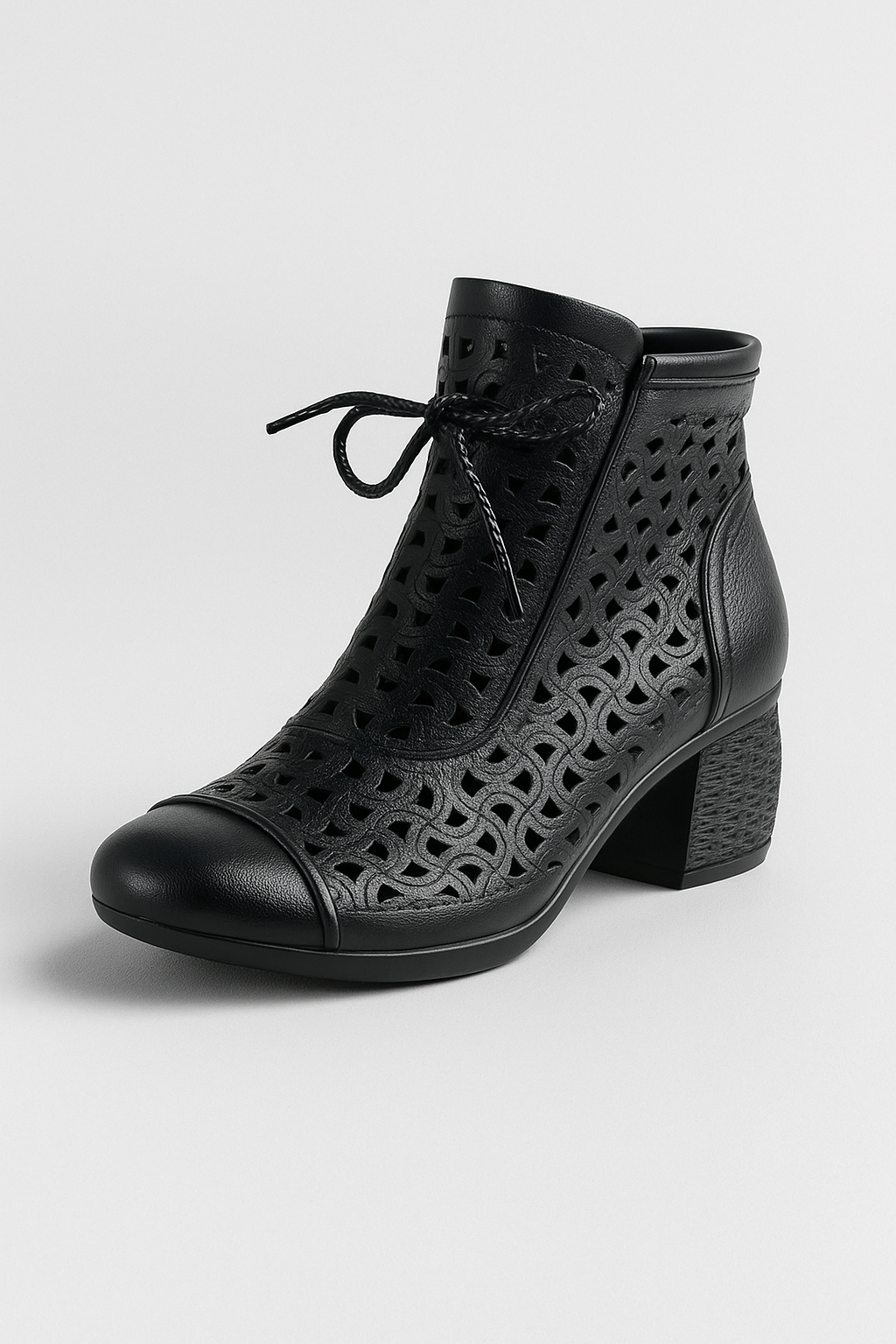 Stivaletti Estivi con Lacci e Design Traforato Uomo - Nero - BOOTS Boots & Shoes design estivi lacci shoes shoes for women shoes woman Shoes women stivaletti stivaletti estivi traforato uomo - Concept Palermo