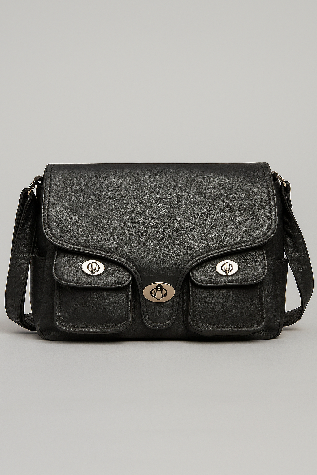Borsa in Pelle PU Retrò Donna - Nero - Bags borsa borsa pelle donna pelle retr Shoulder Bags women bags - Concept Palermo