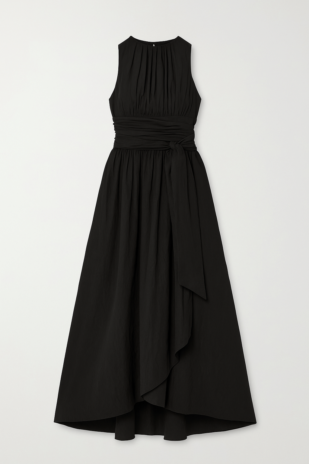 Vestito midi a figura con spalline sottili e spacco laterale Donna - Nero - armygreen black blue burgundy casual dress clothing coll:dresses coll:trending coll:work_chic coll:workleisure crew neck daily daily casual donna dresses figura home in_six_month inner sample invisible zipper laterale leisure maxi midi non-stretch not_low_sales photo_model regular regular fit side pleated sleeveless sottili spacco spalline spring spupresale summer wedding white women work woven fabric - Concept Palermo