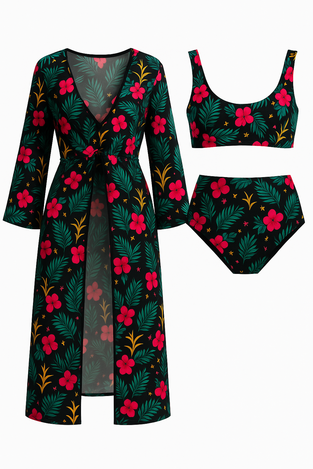Costumi Da Bagno Donna Tre Pezzi Colorati - Porpora - abbigliamento da mare bagno colorati costumi costumi bagno costumi colorati costumi comodi costumi con copricostume costumi da bagno donna costumi da piscina costumi estivi costumi tre pezzi donna eleganti costumi da bagno pezzi set costumi da bagno swimwear - Concept Palermo