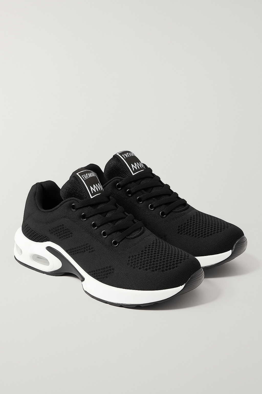 Sneakers da donna con suola con cuscinetto d'aria e rete traspirante Plastica - Nera - aria cuscinetto donna plastica rete shoes shoes woman sneakers sneakers donna WOMEN womens shoes - Concept Palermo