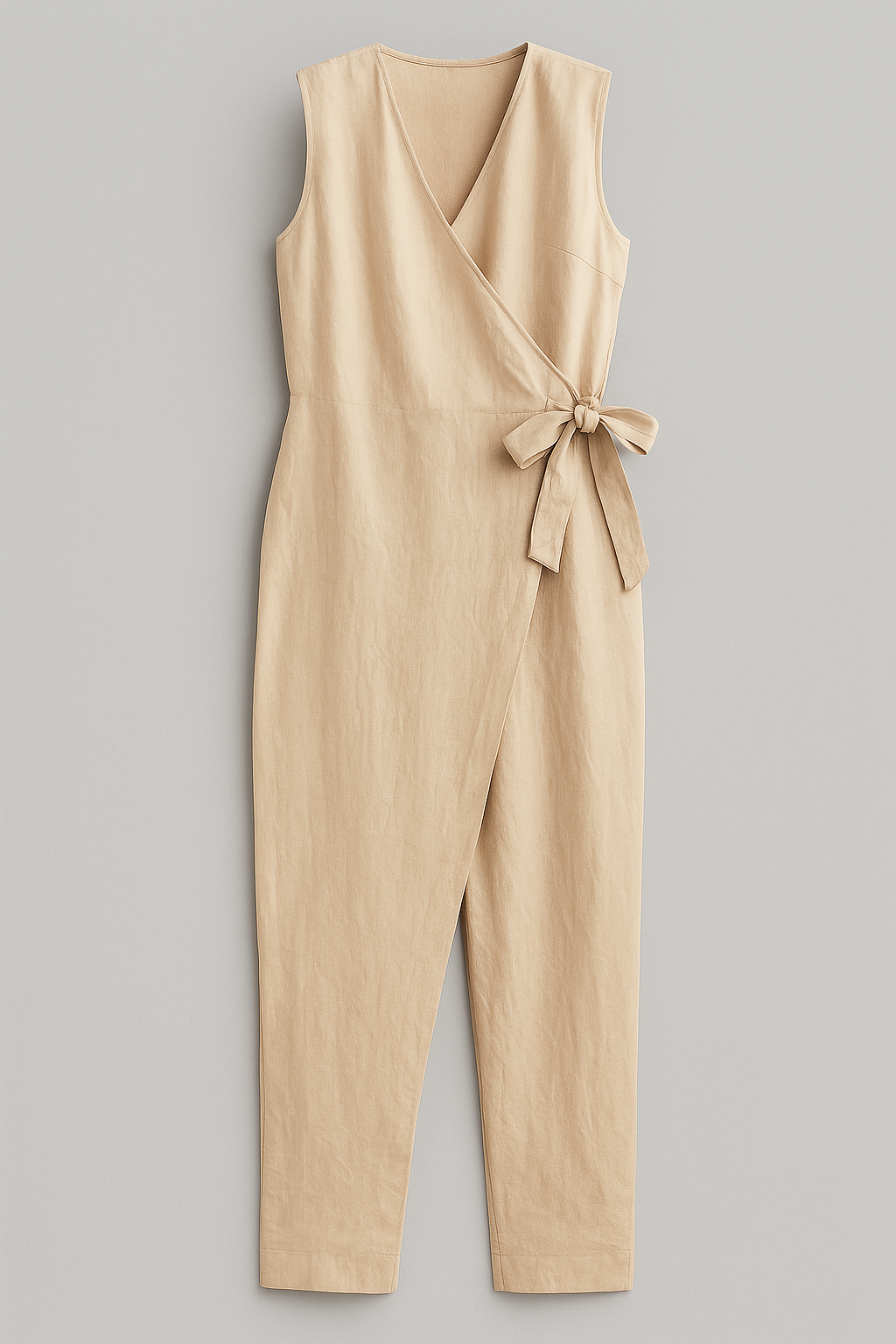 Jumpsuit Donna Senza Maniche - Beige - abbigliamento femminile combinazione di stile e comfort davvero facile da indossare donna jumpsuit jumpsuit donna jumpsuit elegante jumpsuit estiva jumpsuit in vari colori jumpsuit senza maniche jumpsuit versatile maniche one-pieces outfit per occasioni speciali taglie disponibili jumpsuit - Concept Palermo