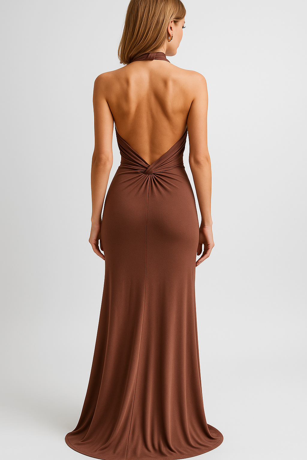 Abito Maxi con Scollo All’Americana Donna - - abbigliamento serale abito abito aderente abito maxi elegante abito scollo americana donna dresses look sofisticato moda donna outfit da matrimonio scollo scollo all'americana stile elegante tessuto elasticizzato vestito da cerimonia - Concept Palermo
