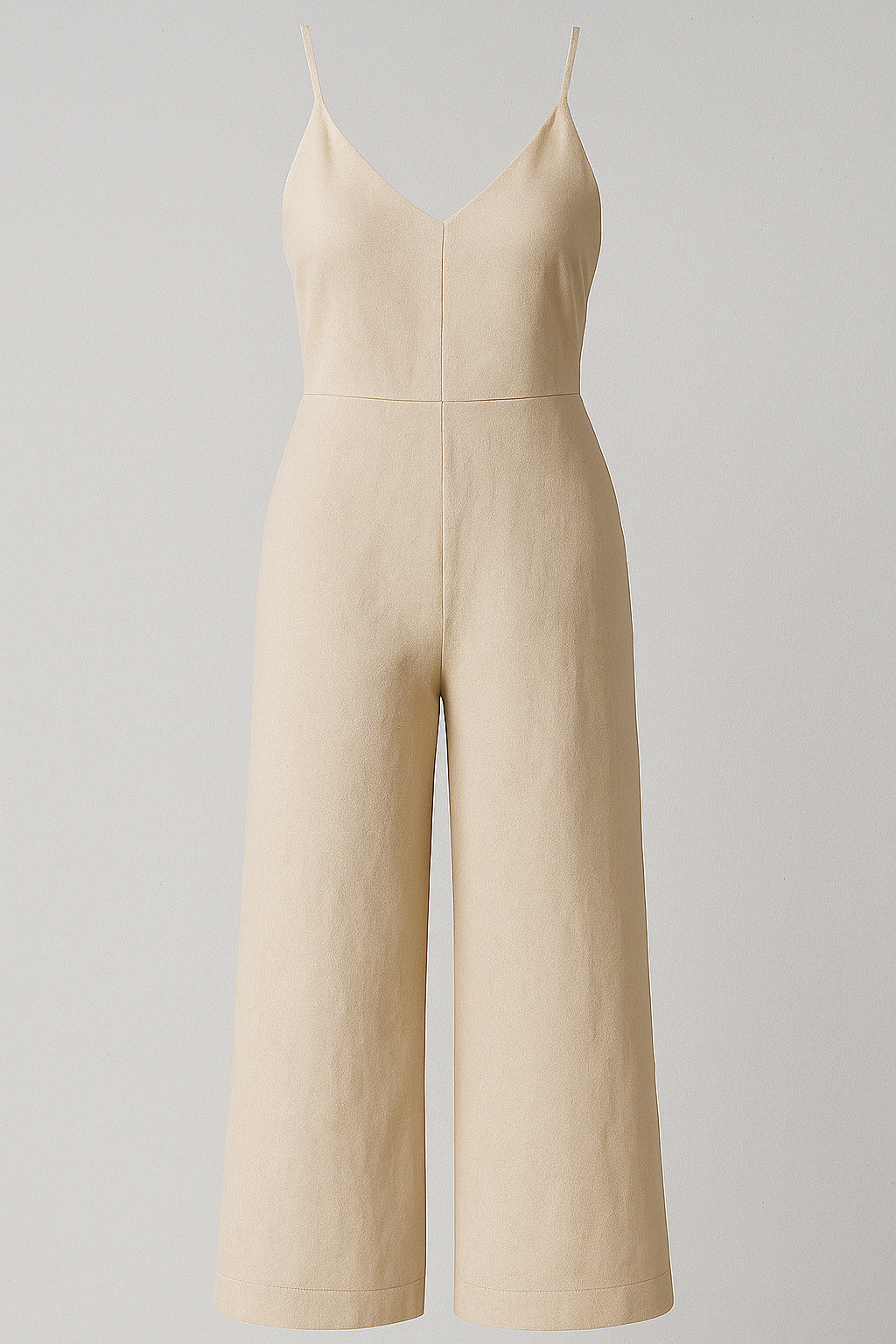 Tuta Donna Senza Maniche Poliestere - Beige - abito estivo completo elegante donna maniche moda donna one-pieces outfit versatile poliestere tuta tuta casual tuta con zip tuta donna tuta elegante tuta in poliestere tuta per eventi vestito senza maniche - Concept Palermo
