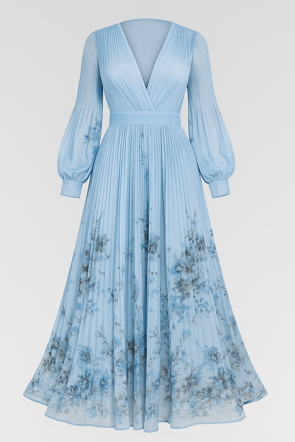 Abito Maxi Estivo Leggero da Donna in Lino con Scollo a V - Vari Colori e Taglie - Blu - abbigliamento estivo abito abito da donna abito donna abito elegante abito estivo abito senza maniche design versatile donna dresses leggero maxi abito leggero moda estiva tessuto traspirante vestito estivo - Concept Palermo