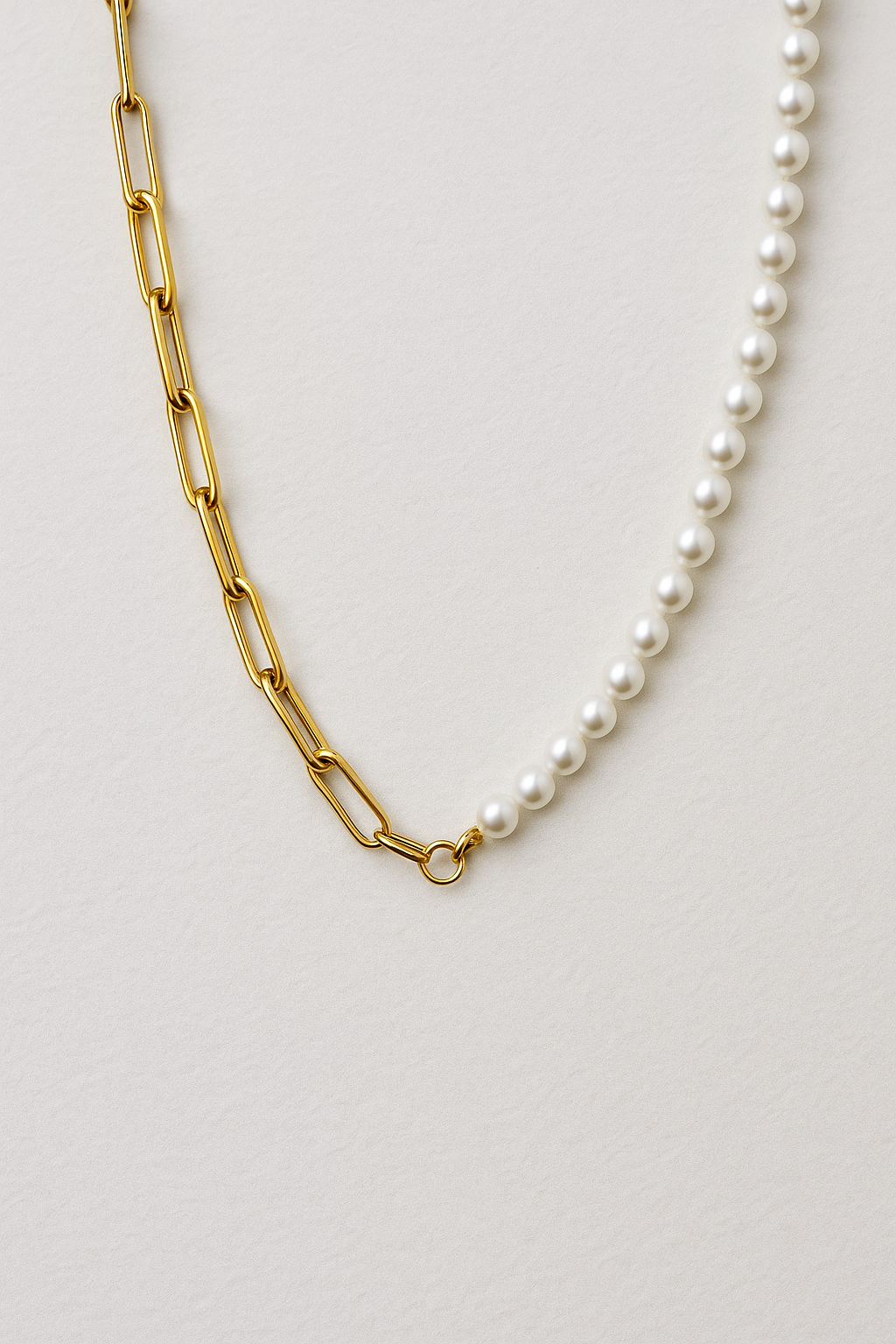 Collana a maglie miste con catenina Lana - Oro - catenina collana collana maglie fashion Fashion Necklaces jewelry lana maglie miste necklace for men NECKLACES - Concept Palermo