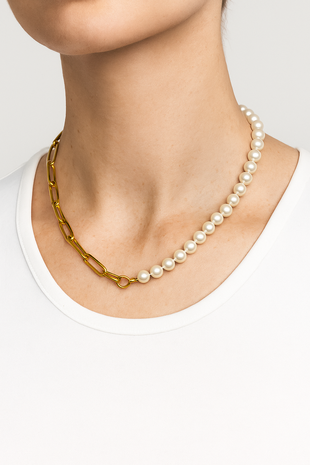 Collana a maglie miste con catenina Lana - - catenina collana collana maglie fashion Fashion Necklaces jewelry lana maglie miste necklace for men NECKLACES - Concept Palermo