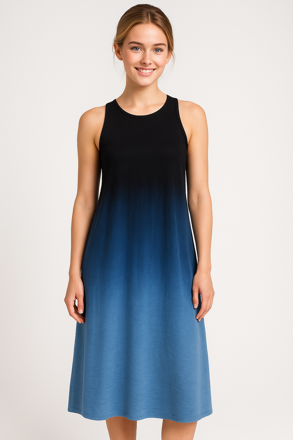 Abito Donna Estivo Senza Maniche A-Linea - - abito abito A-Line abito casual abito da viaggio abito donna abito estivo abito midi abito senza maniche comfort estivo donna dresses estivo linea maniche moda estiva moda femminile stile elegante - Concept Palermo