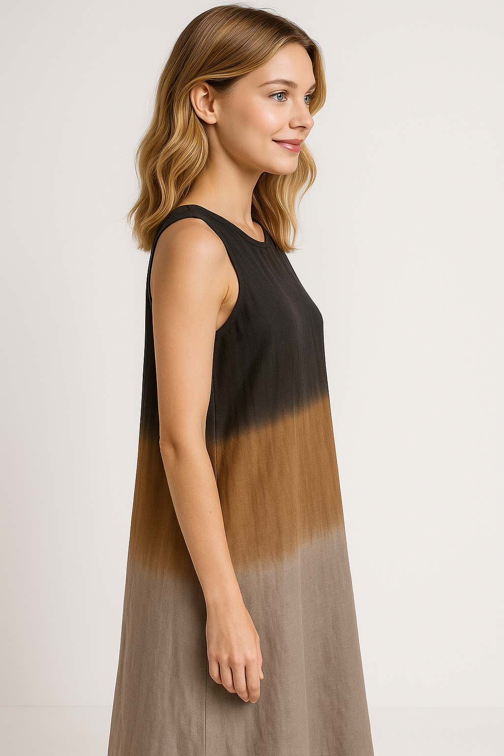 Abito Donna Estivo Senza Maniche A-Linea - - abito abito A-Line abito casual abito da viaggio abito donna abito estivo abito midi abito senza maniche comfort estivo donna dresses estivo linea maniche moda estiva moda femminile stile elegante - Concept Palermo