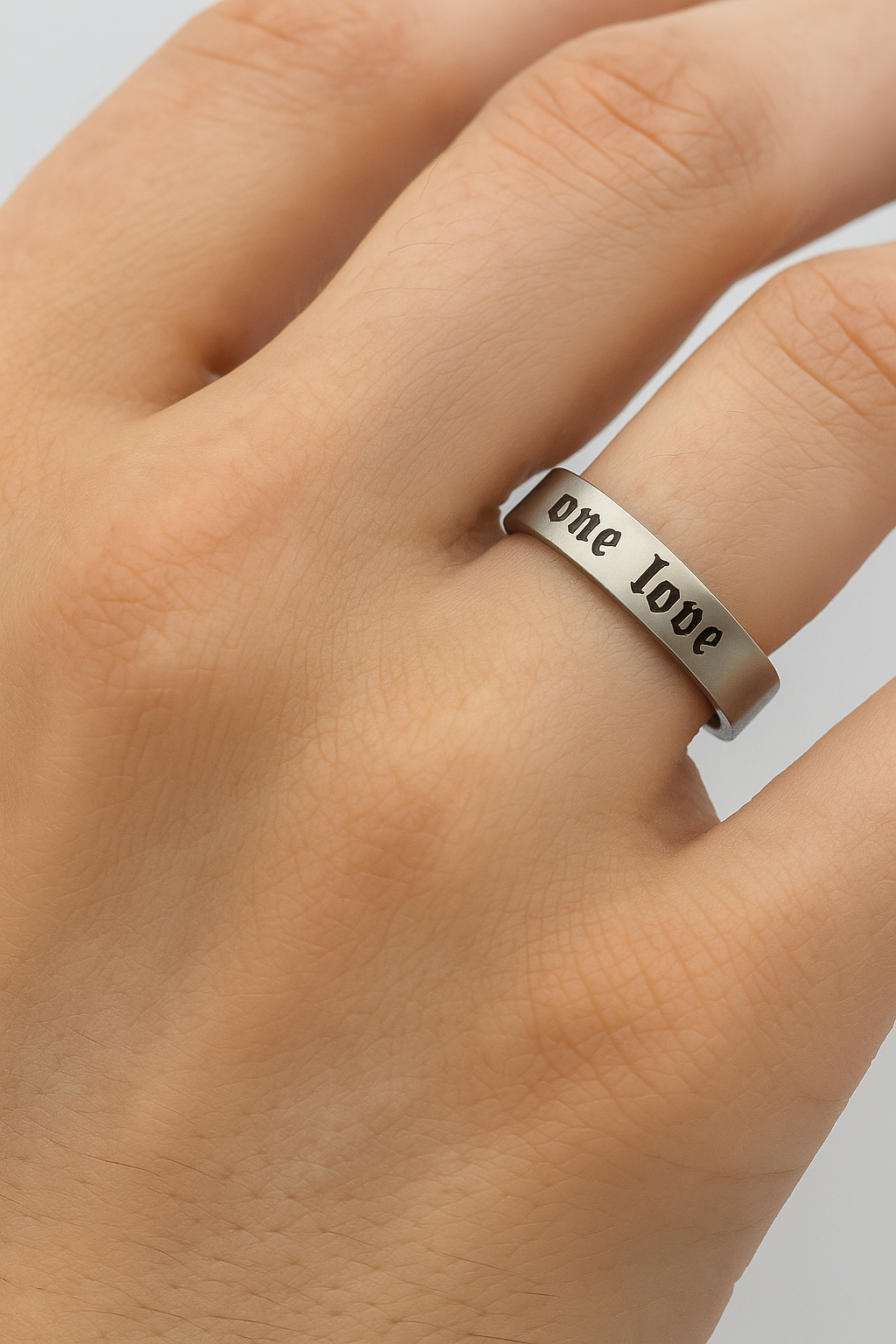 Anello in acciaio inossidabile con incisione - - acciaio anello anello acciaio couple ring incisione inossidabile jewelry Ring women ring - Concept Palermo