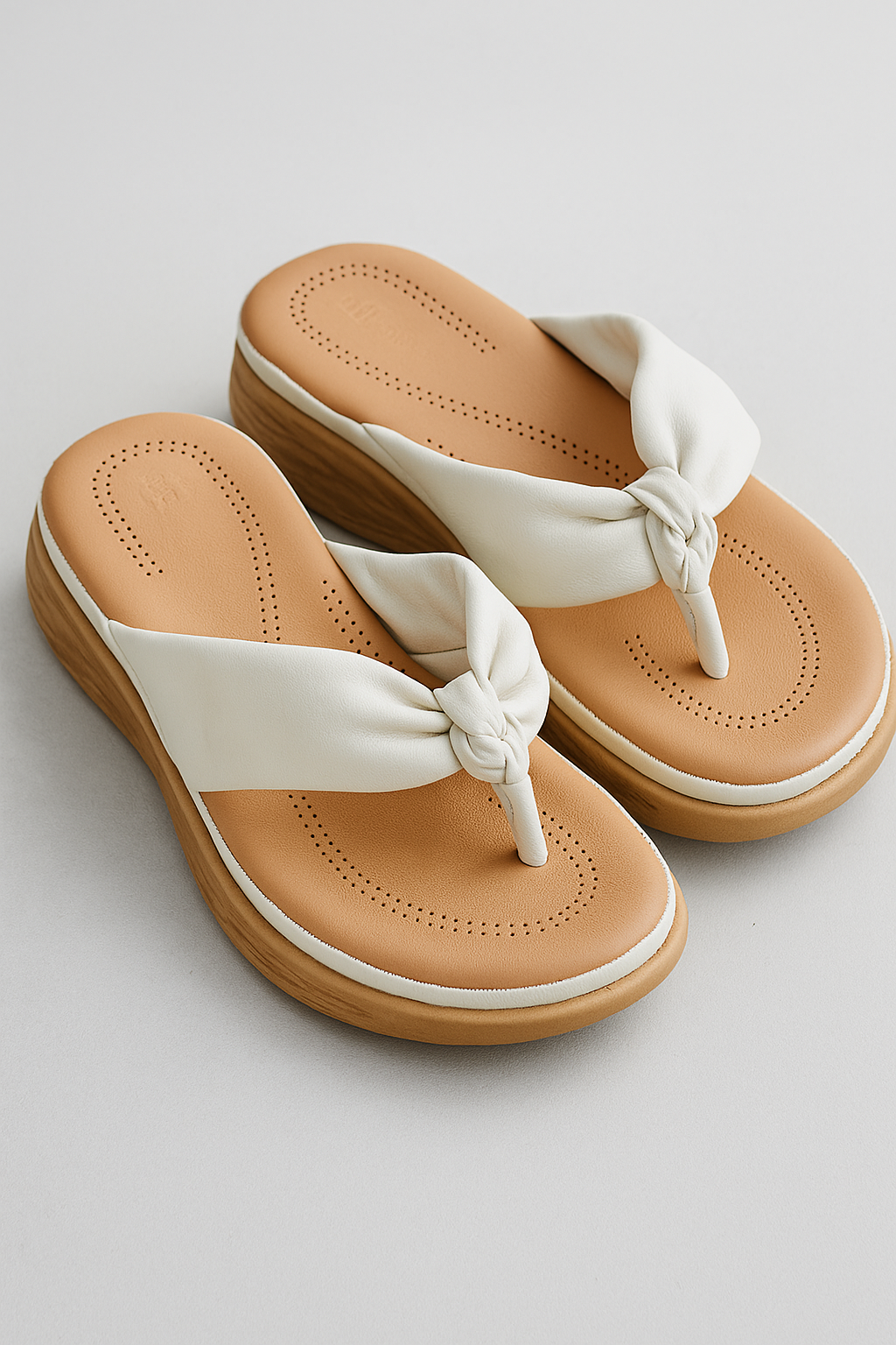 Sandali Wedges da Donna con Design a Chiusura e Cinturino Bianco - - chiusura cinturino design donna fashion Frauen Sandalen Ladies Sandals sandali sandali wedges Sandals sandlas wedges women - Concept Palermo