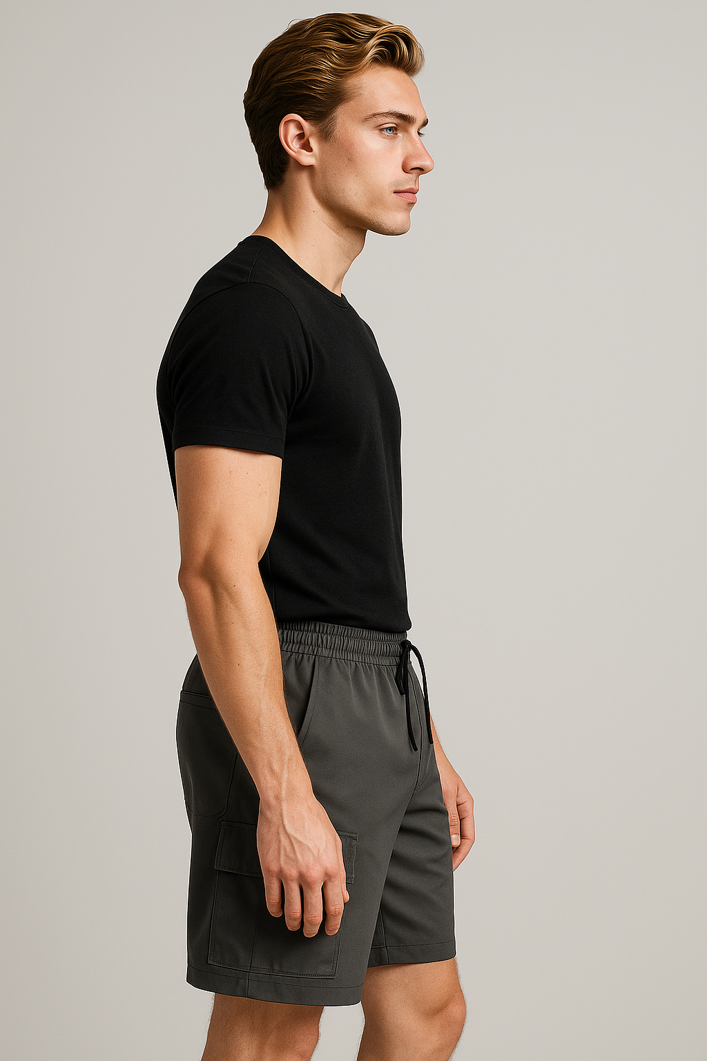 Pantaloncini cargo da uomo con tasca laterale Pelle - - cargo komfortable Shorts laterale pantaloncini pantaloncini cargo pelle short shorts shorts for men tasca uomo - Concept Palermo