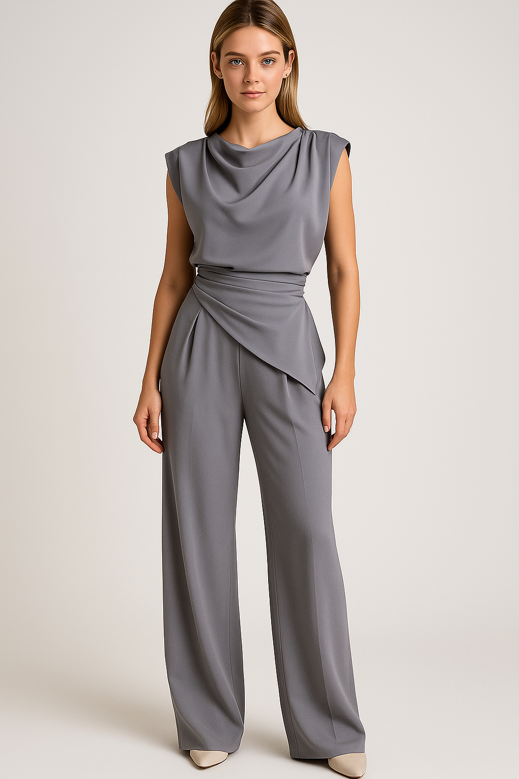 Completo Due Pezzi Elegante da Donna - Top e Pantaloni Morbidi per Ogni Occasione - - abbigliamento versatile abito sofisticato design raffinato donna due pezzi donna moda femminile outfit elegante outfit sets pantaloni a vita alta pezzi pezzi donna set da donna stile chic tessuto leggero - Concept Palermo