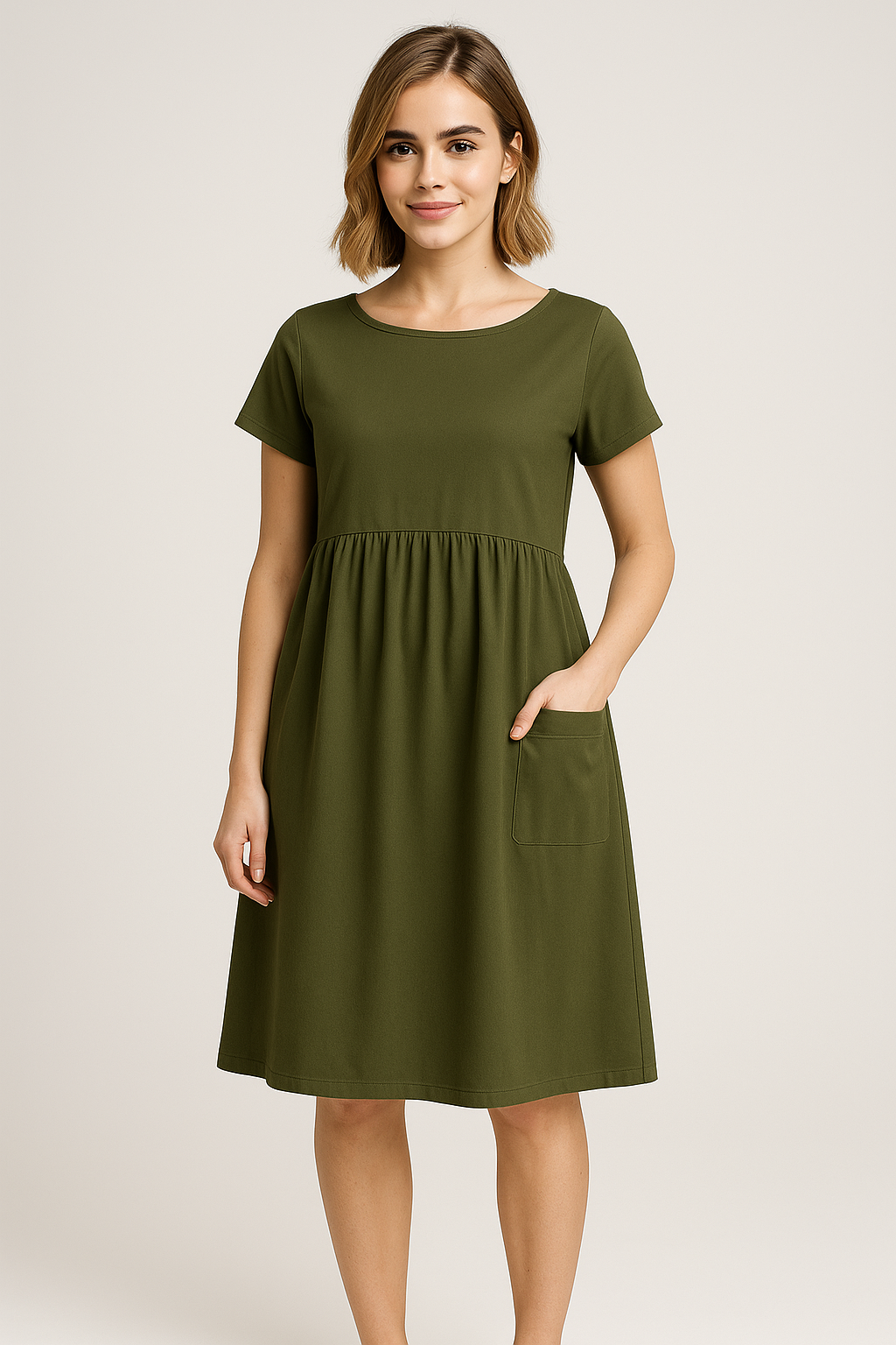 Vestito Estivo Donna Casual con Tasche, Abito Lungo Morbido in Cotone per Spiaggia - - casual cute summer dress donna Dresses estivo female dress tasche vestito vestito estivo - Concept Palermo