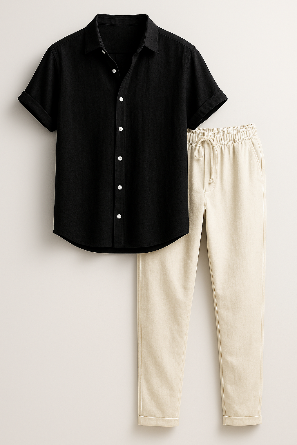 Set Estivo Uomo Completo T-shirt e Pantaloncini Casual Sportivo - Nero - abbigliamento casual uomo abbigliamento estivo elegante camicia leggera uomo estivo estivo uomini indumenti in poliestere moda maschile outfit moderno outfit sets pantaloni lunghi uomo set abbigliamento uomo set estivo uomini uomini vestibilità ampia - Concept Palermo