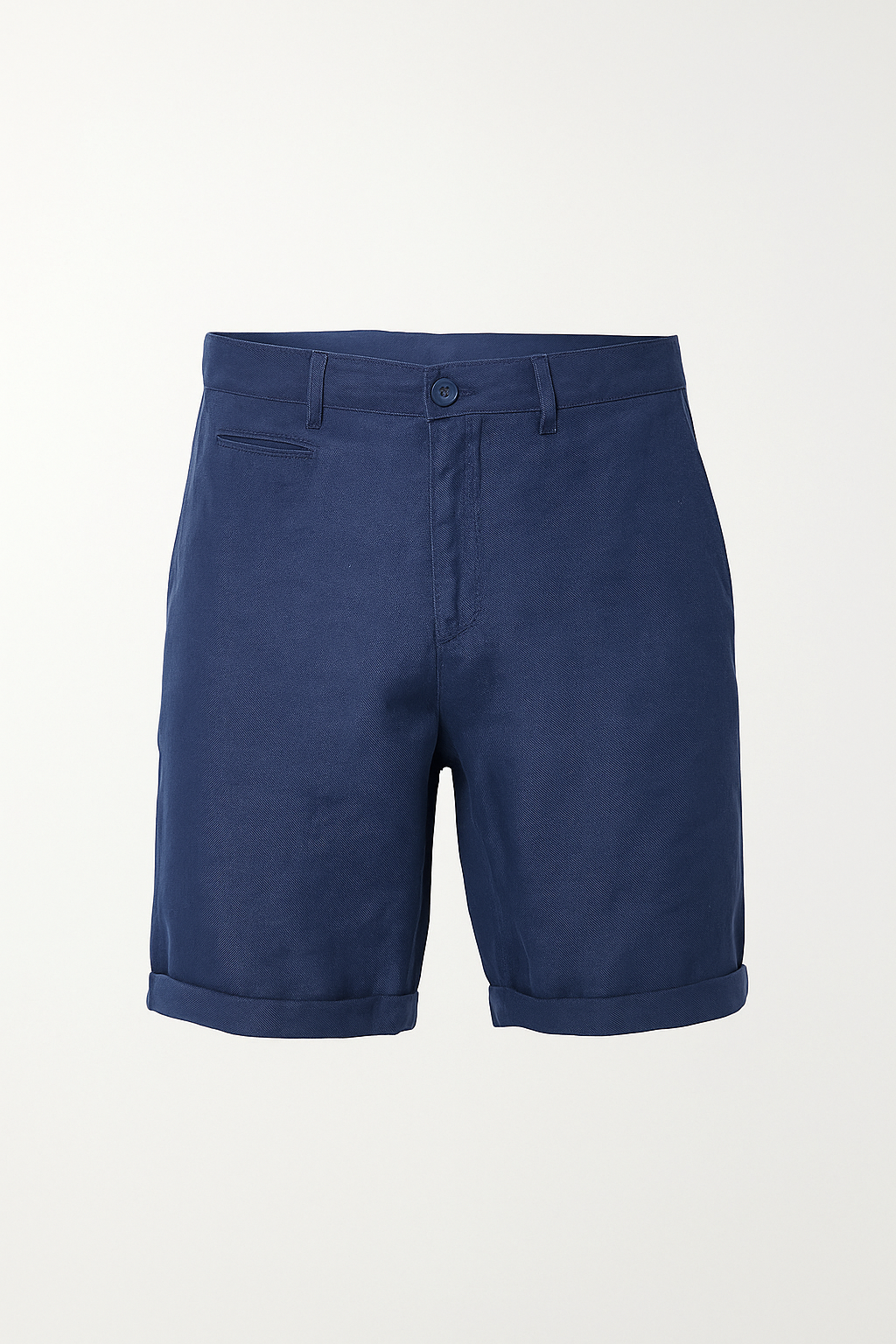 Pantaloncini in lino casual con orlo arrotolato Uomo - Blu navy - _wf_cus arrotolato casual komfortable Shorts lino orlo pantaloncini pantaloncini lino shorts shorts for men Summer shorts uomo - Concept Palermo