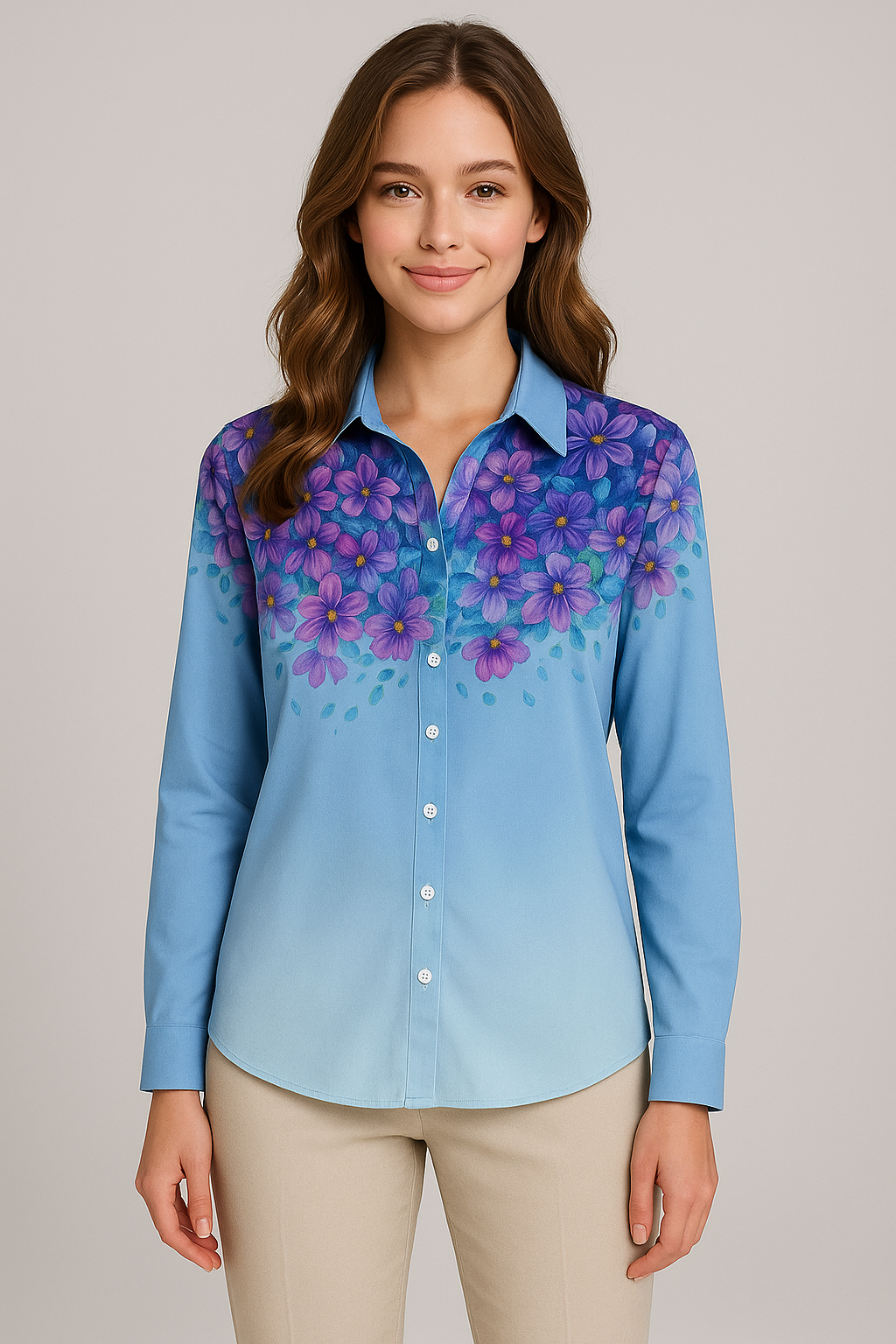Camicetta Floreale Donna Elegante con Stampa Dettagliata - Blusa Primaverile Estiva - - camicetta camicetta dettagli dettagli donna floral Frauen Bluse stampa SUMMER women's top clothes - Concept Palermo