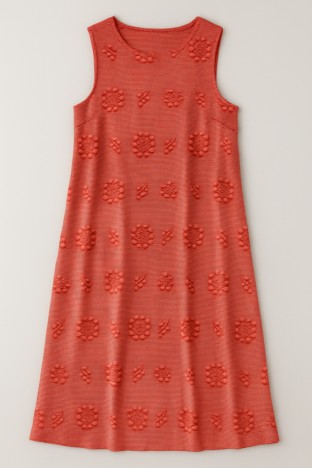 Abito Estivo Donna Casual con Tasche, Vestito Lungo Elegante Spiaggia Mare - Rosso - abbigliamento estivo abito abito con tasche abito estivo comfort quotidiano donna dresses eleganza semplice estivo lunghezza midi ricami floreali silhouette relaxed stile casual estivo tasche vestito senza maniche - Concept Palermo