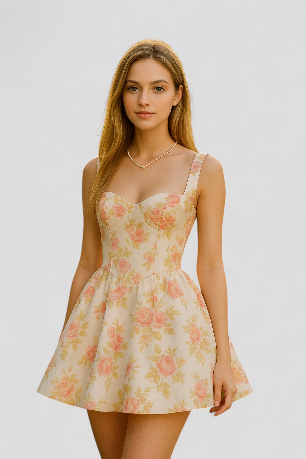 Abito Donna Senza Maniche Floreale Poliestere - - abito abito collo a cuore abito corto abito donna abito estivo abito floreale abito regolare abito senza maniche donna dresses floreale maniche moda estiva poliestere stampa floreale vestito leggero vestito per occasioni speciali - Concept Palermo
